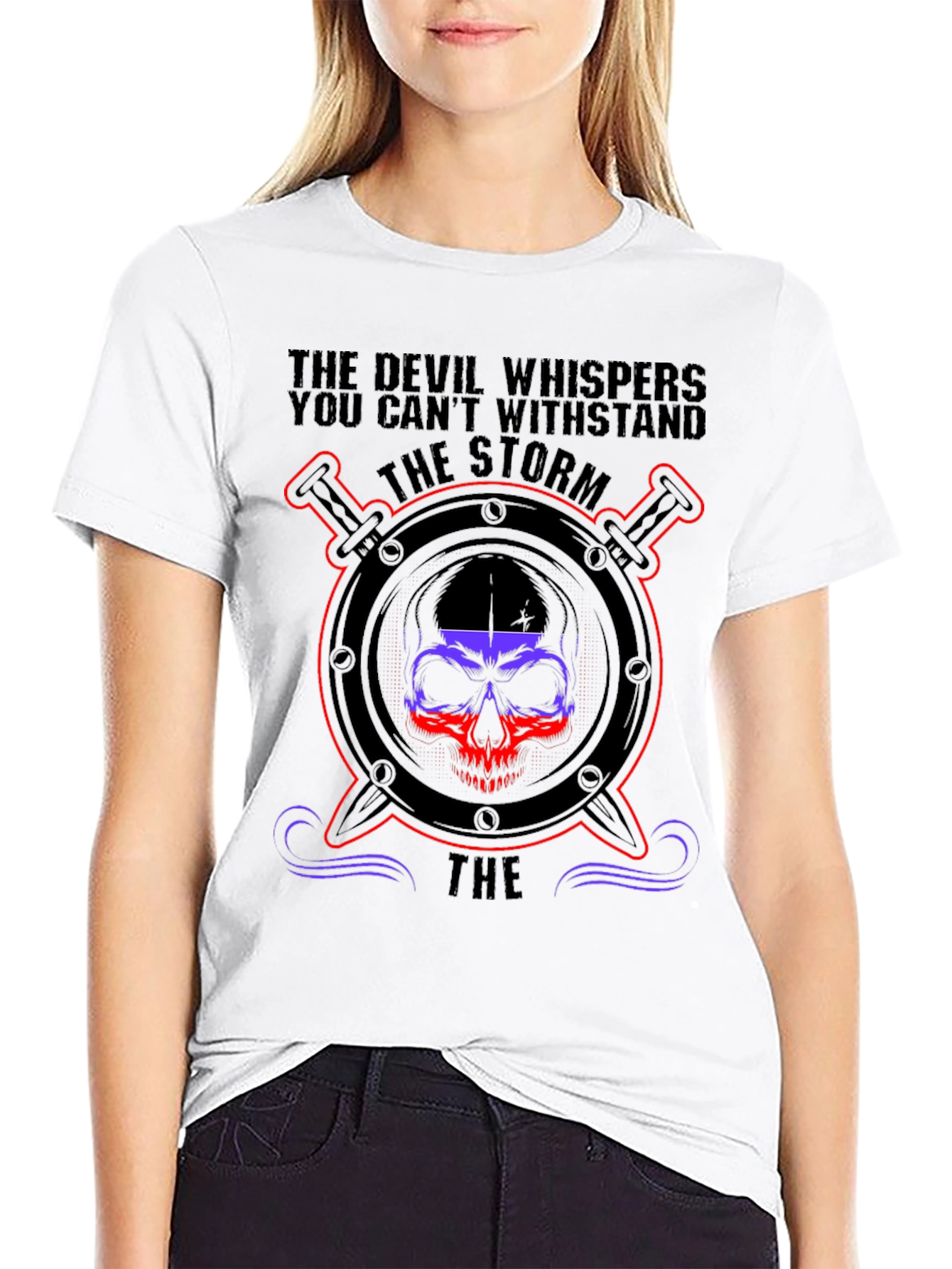 The Storm Skull Graphic T-Shirt