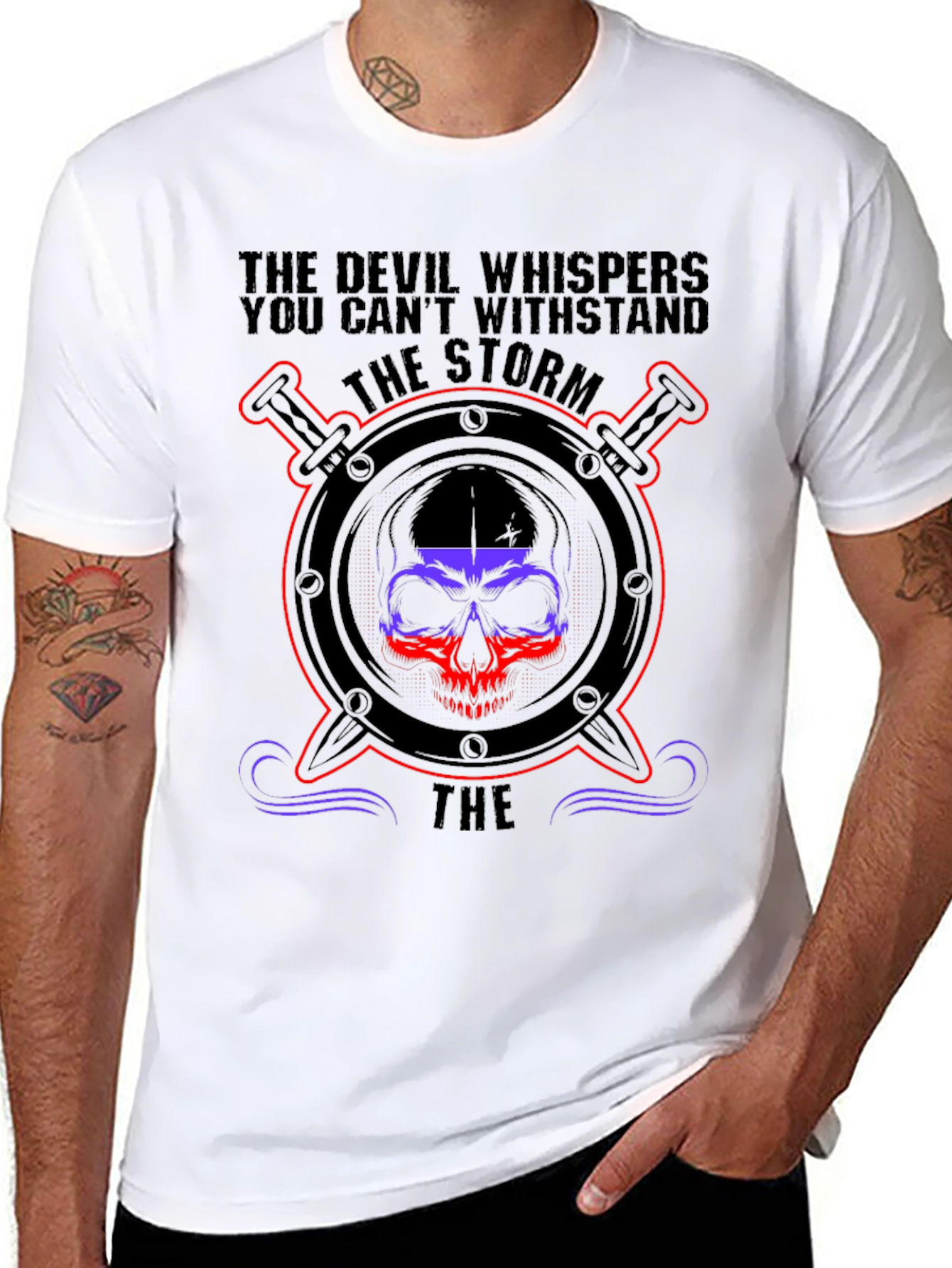 The Storm Skull Graphic T-Shirt