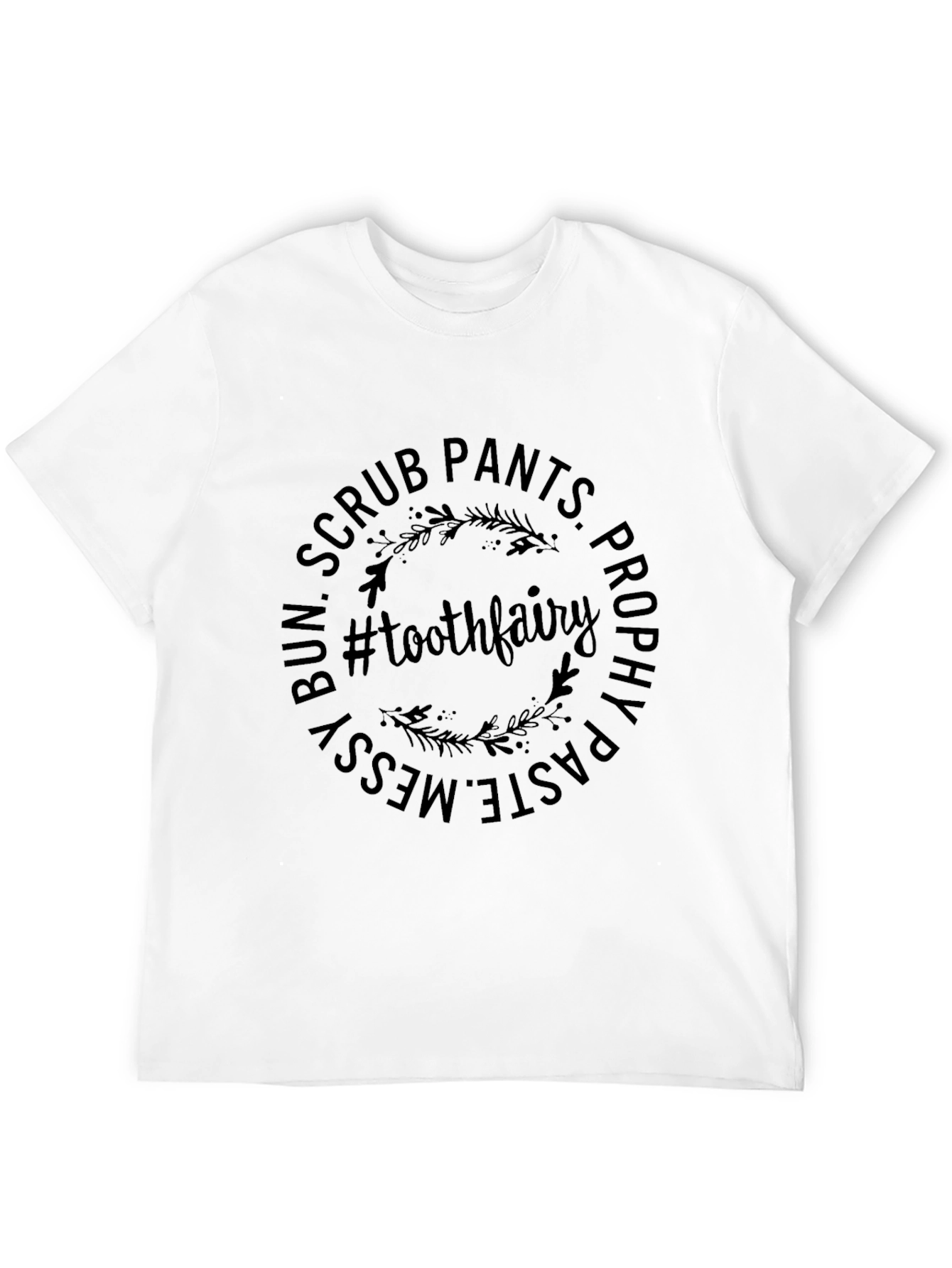 Tooth Fairy Dental Hygienist Black T-Shirt