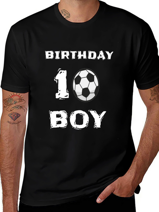 Birthday Boy Soccer T-Shirt - Perfect for 10 Year Olds!