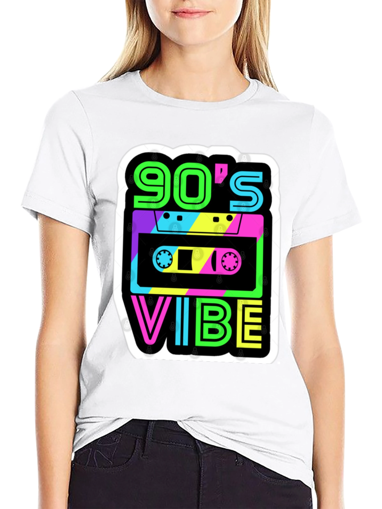 90s Vibe T-Shirt - Retro Cassette Graphic Tee