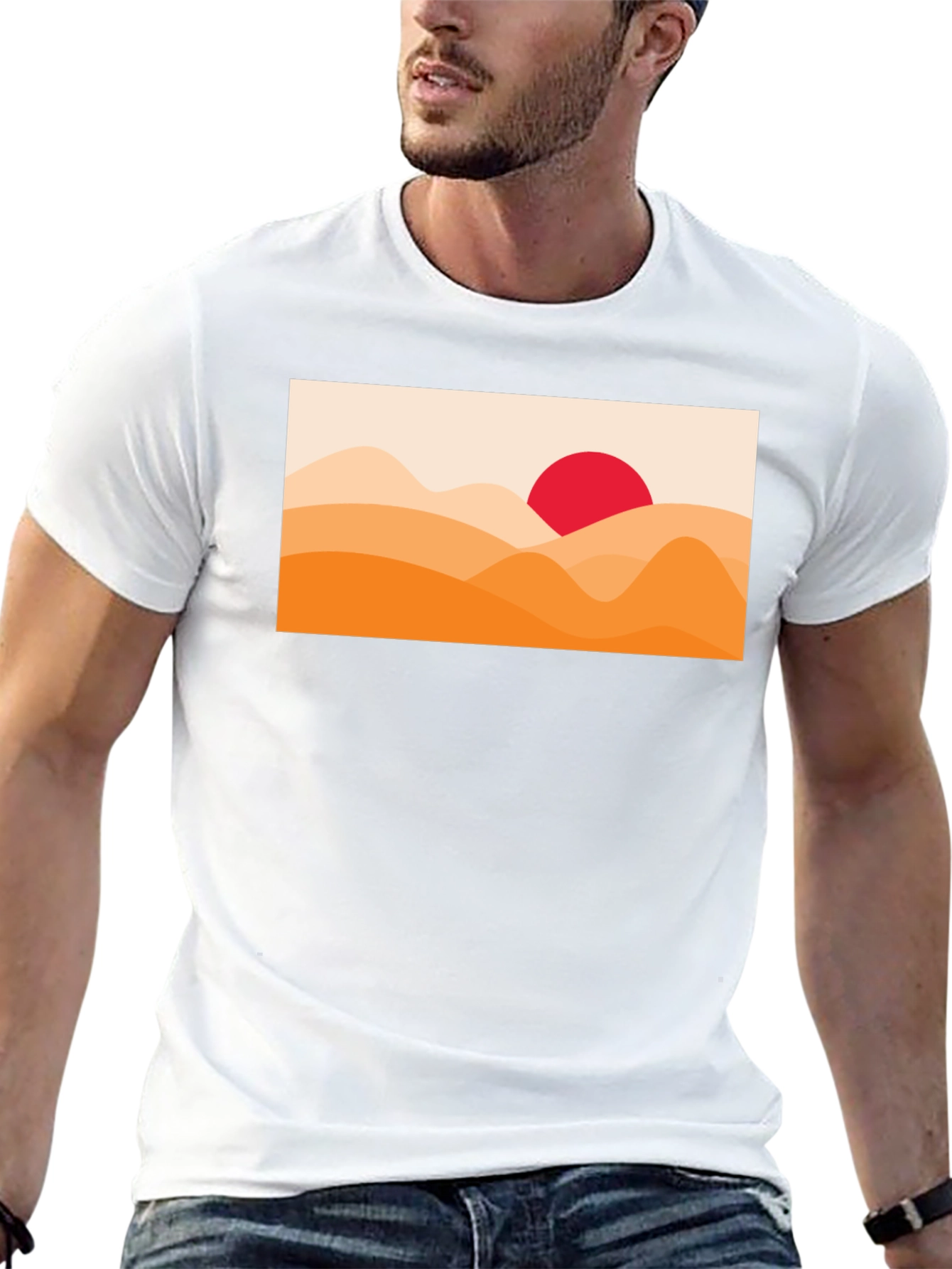 Sunset Desert Graphic T-Shirt - Stylish Casual Wear