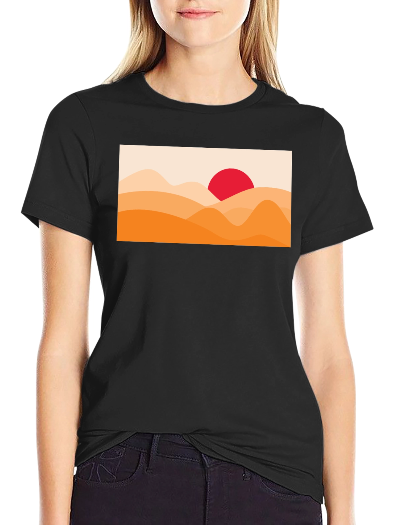 Sunset Desert Graphic T-Shirt - Stylish Casual Wear