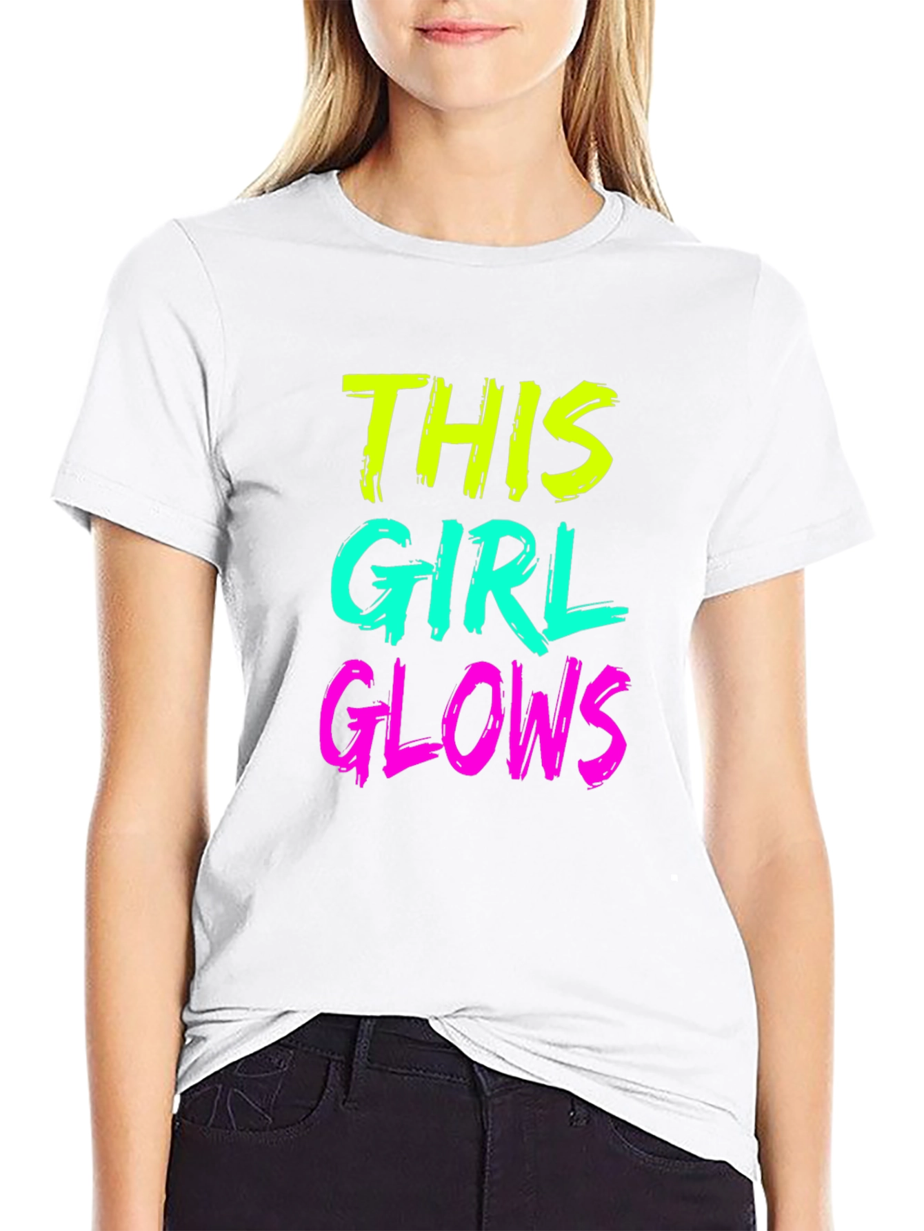 This Girl Glows Black T-Shirt