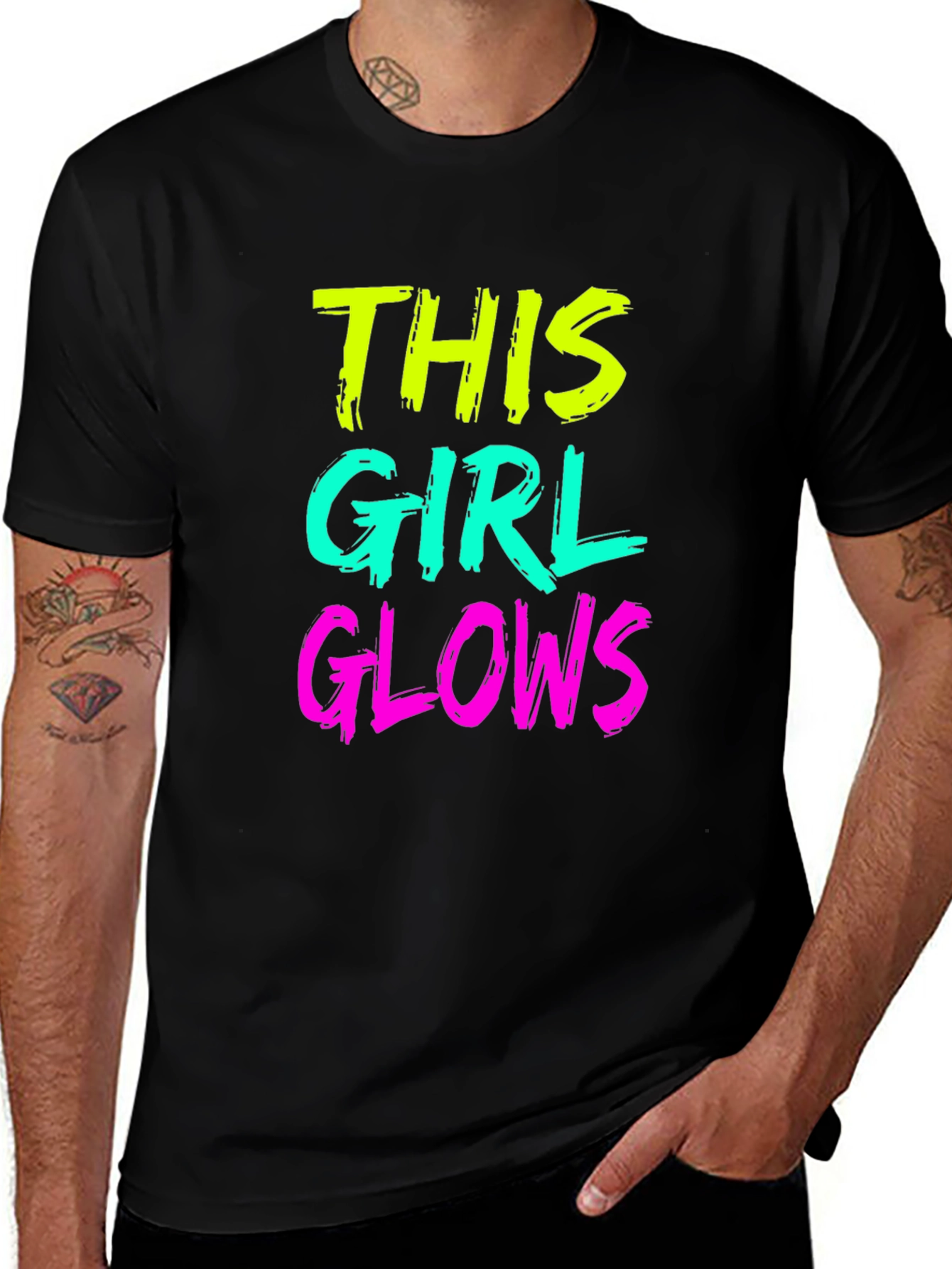 This Girl Glows Black T-Shirt