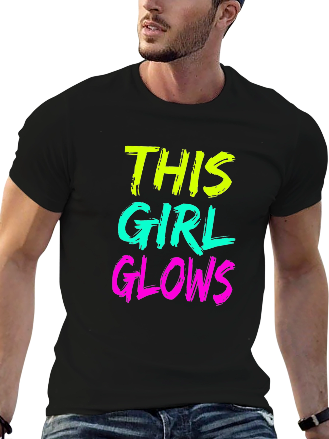 This Girl Glows Black T-Shirt