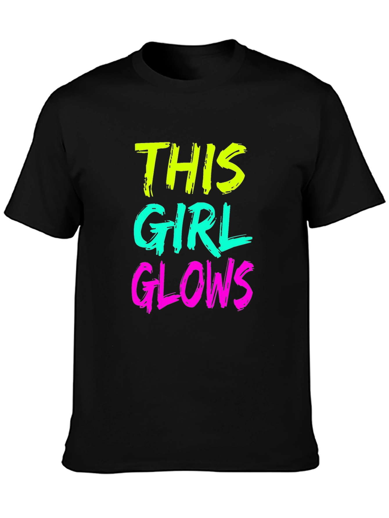This Girl Glows Black T-Shirt
