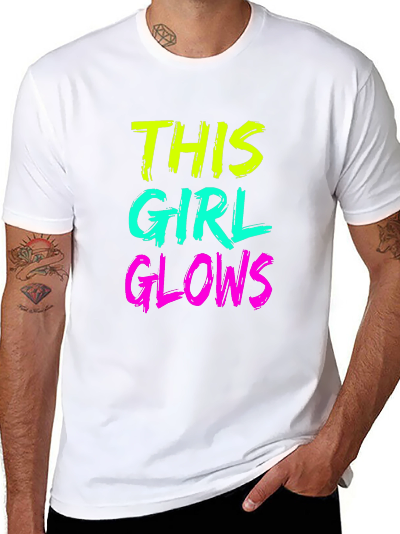This Girl Glows Black T-Shirt
