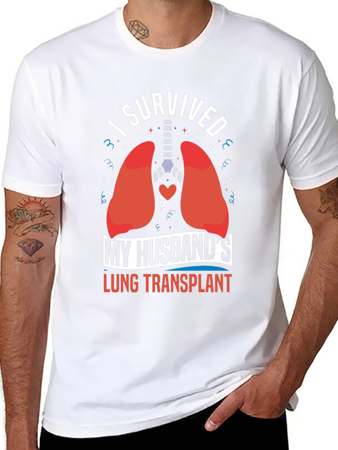 I Survived My Husbands Lung Transplant T-Shirt
