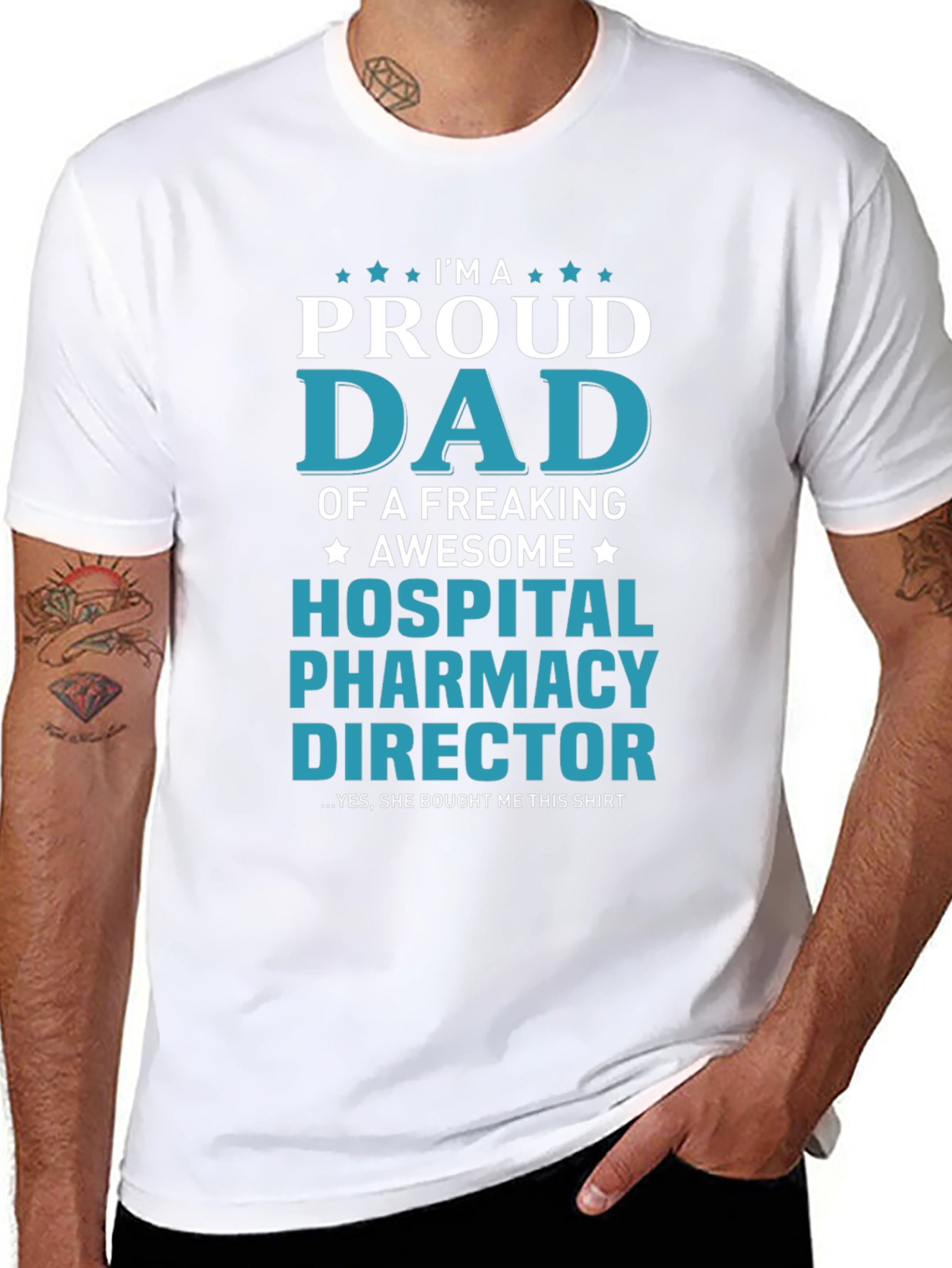 Proud Dad Hospital Pharmacy Director T-Shirt