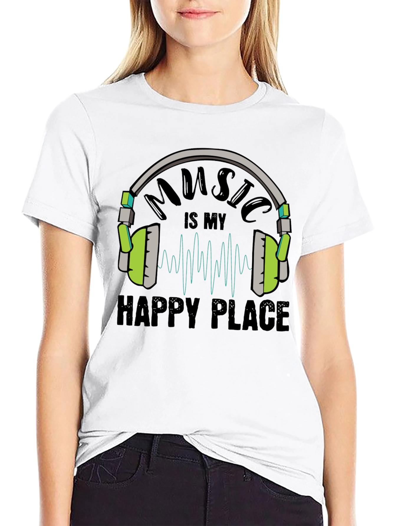 Music is My Happy Place T-Shirt