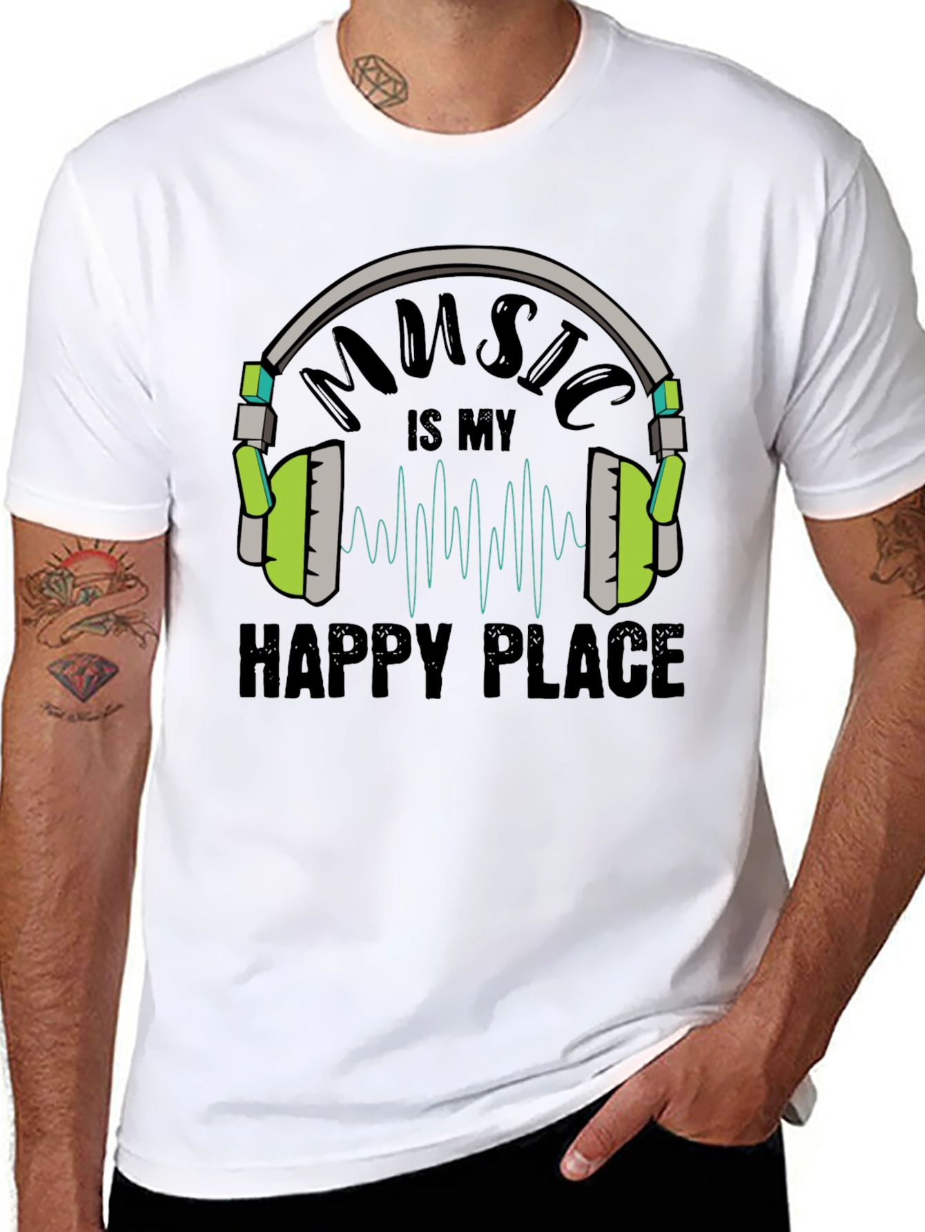 Music is My Happy Place T-Shirt