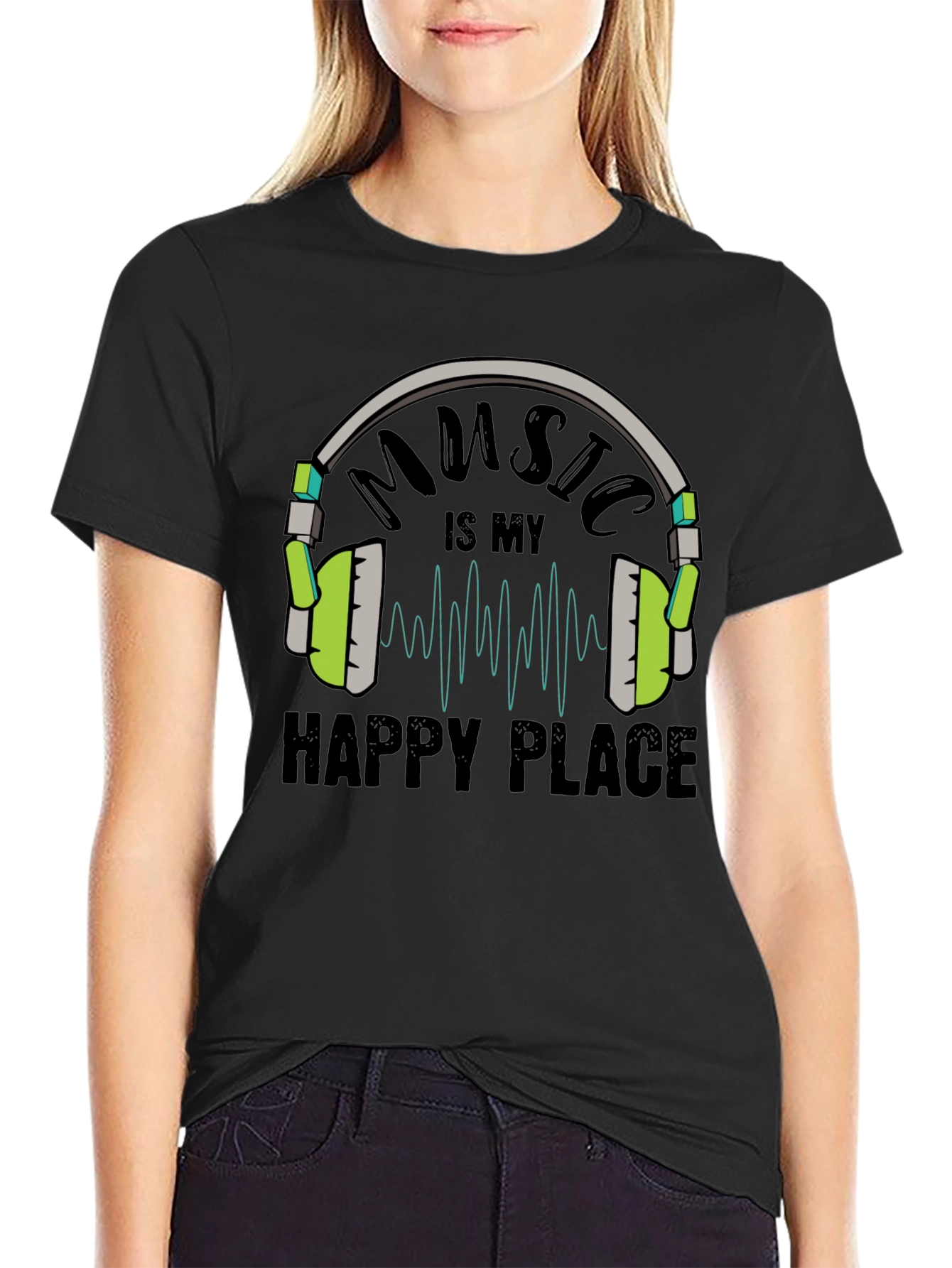 Music is My Happy Place T-Shirt