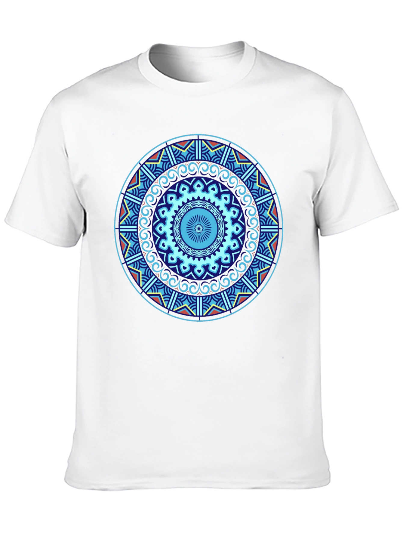 Mandala Graphic Tee - Unique Geometric Design