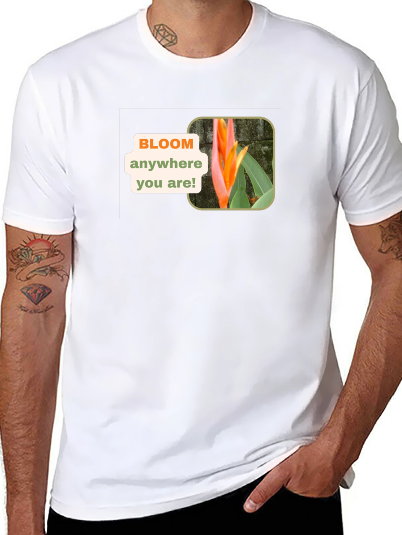 Bloom Anywhere Black T-Shirt