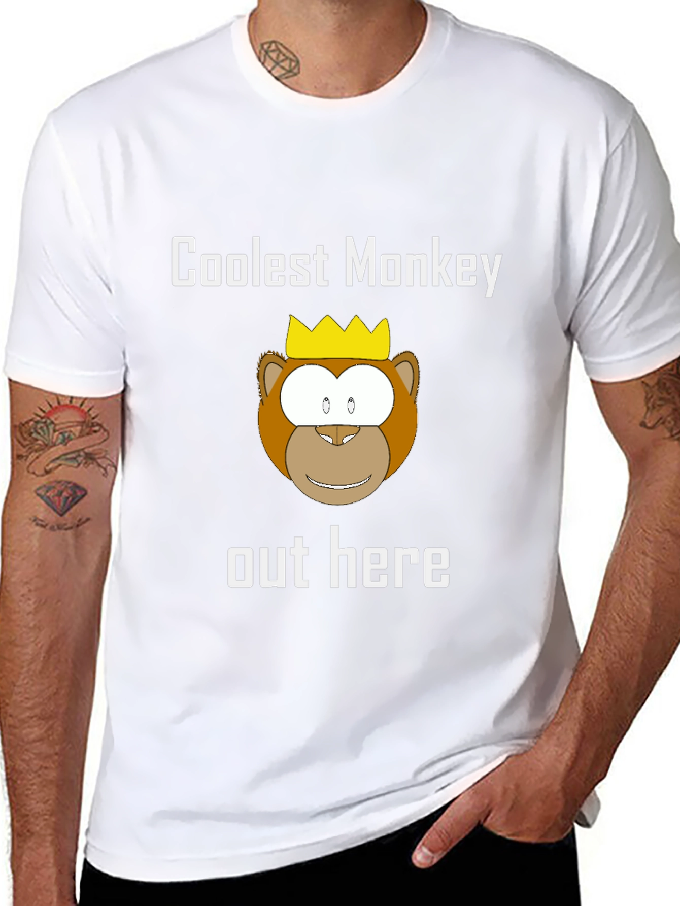 Coolest Monkey Tee - King of the Jungle Style