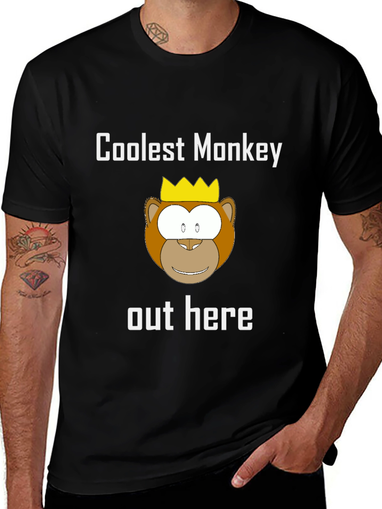 Coolest Monkey Tee - King of the Jungle Style