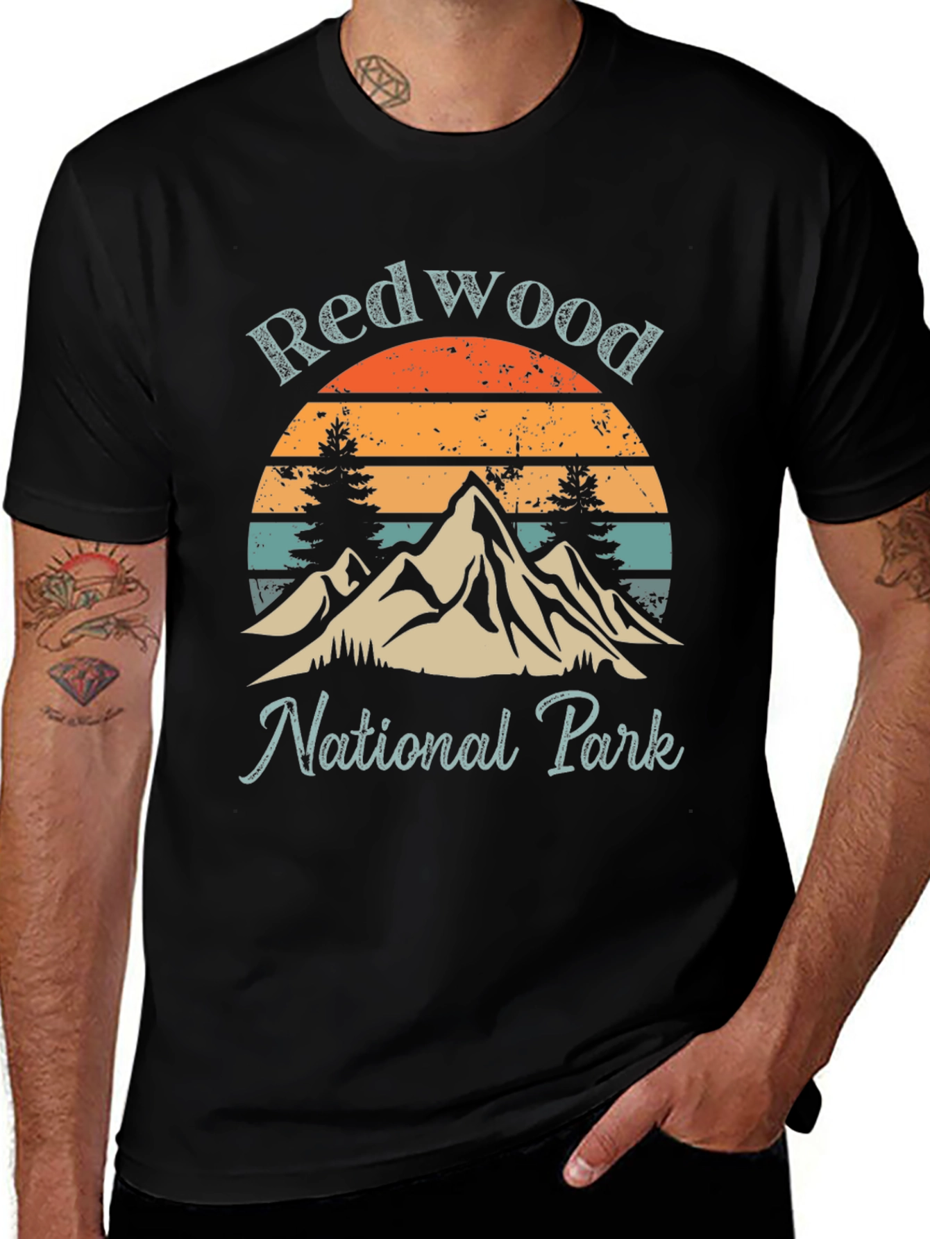 Redwood National Park Graphic Tee - Retro Style