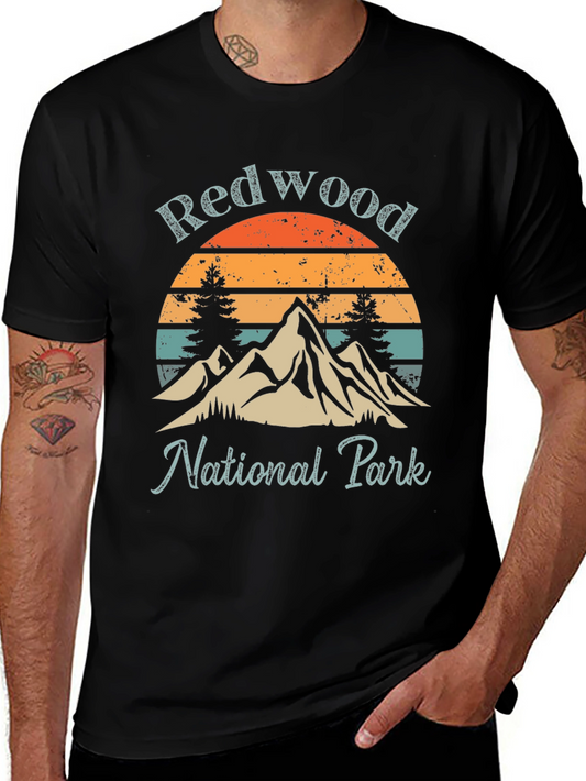 Redwood National Park Graphic Tee - Retro Style
