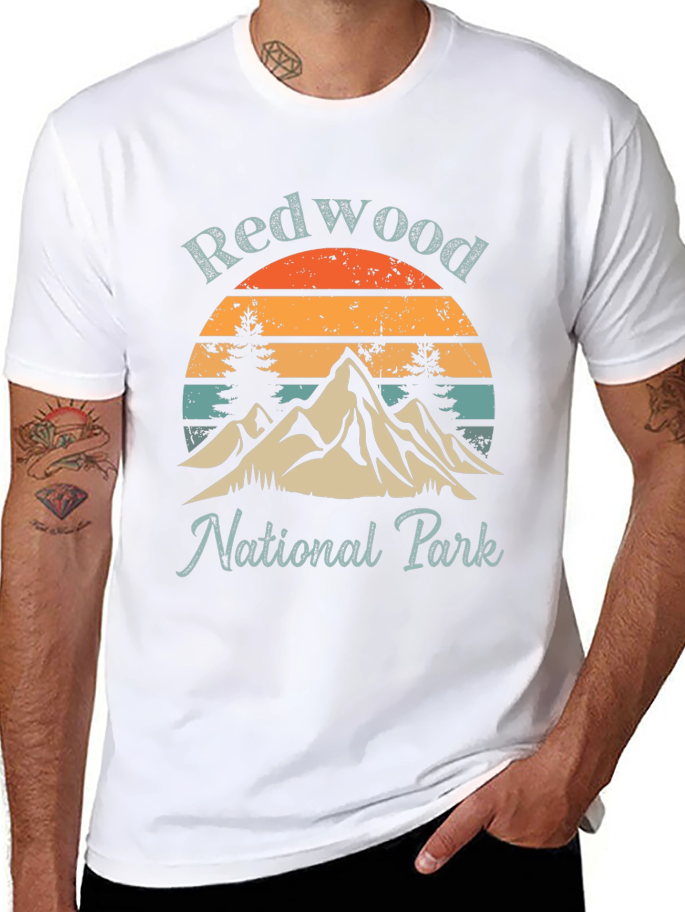Redwood National Park Graphic Tee - Retro Style