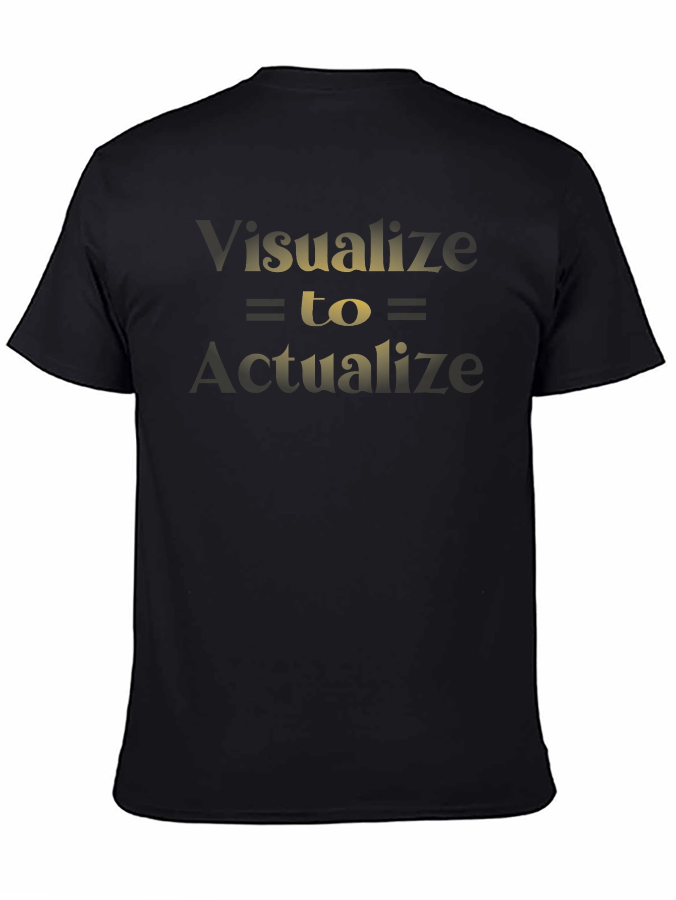 Visualize to Actualize Black T-Shirt