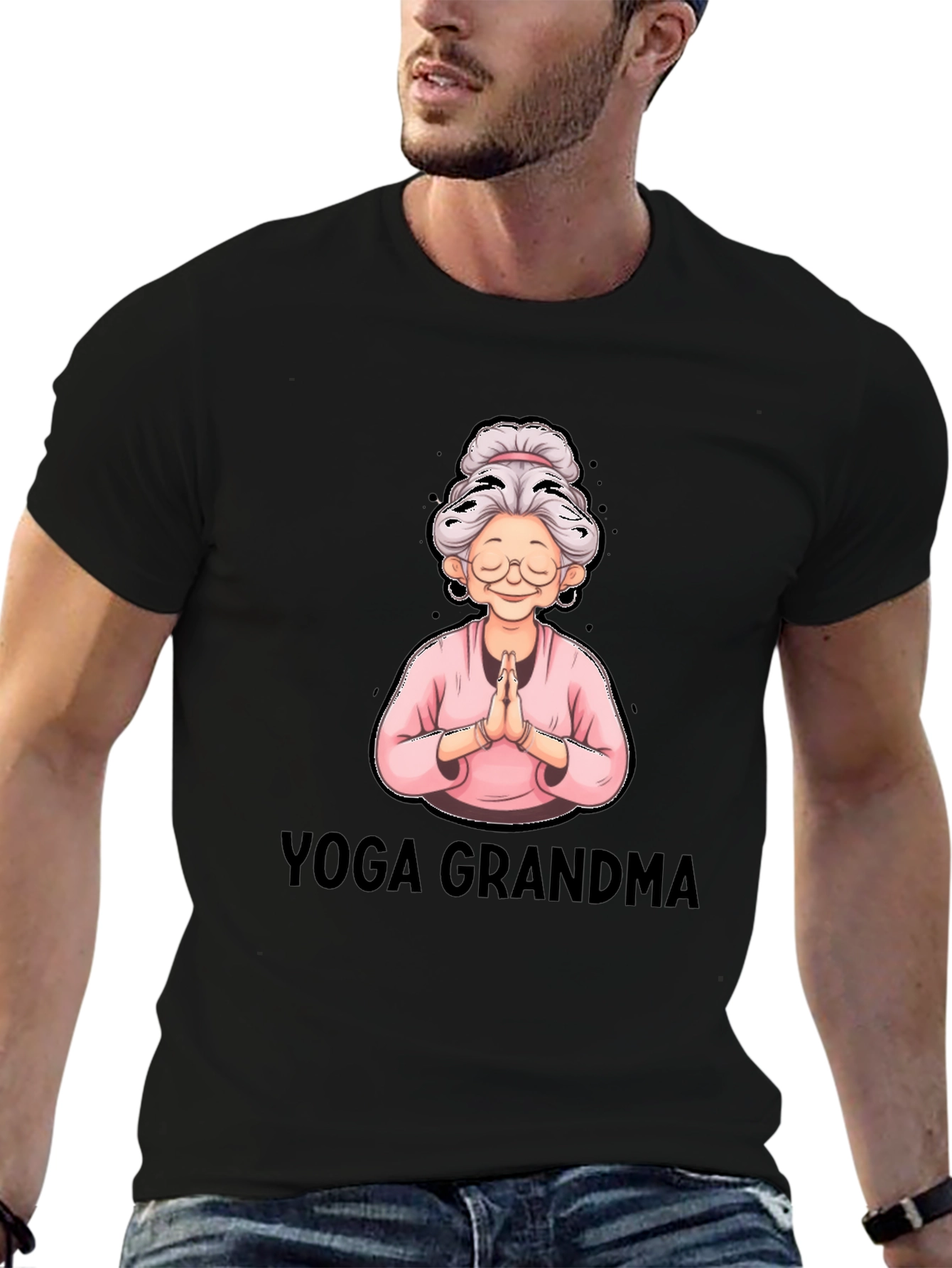 Yoga Grandma Graphic T-Shirt
