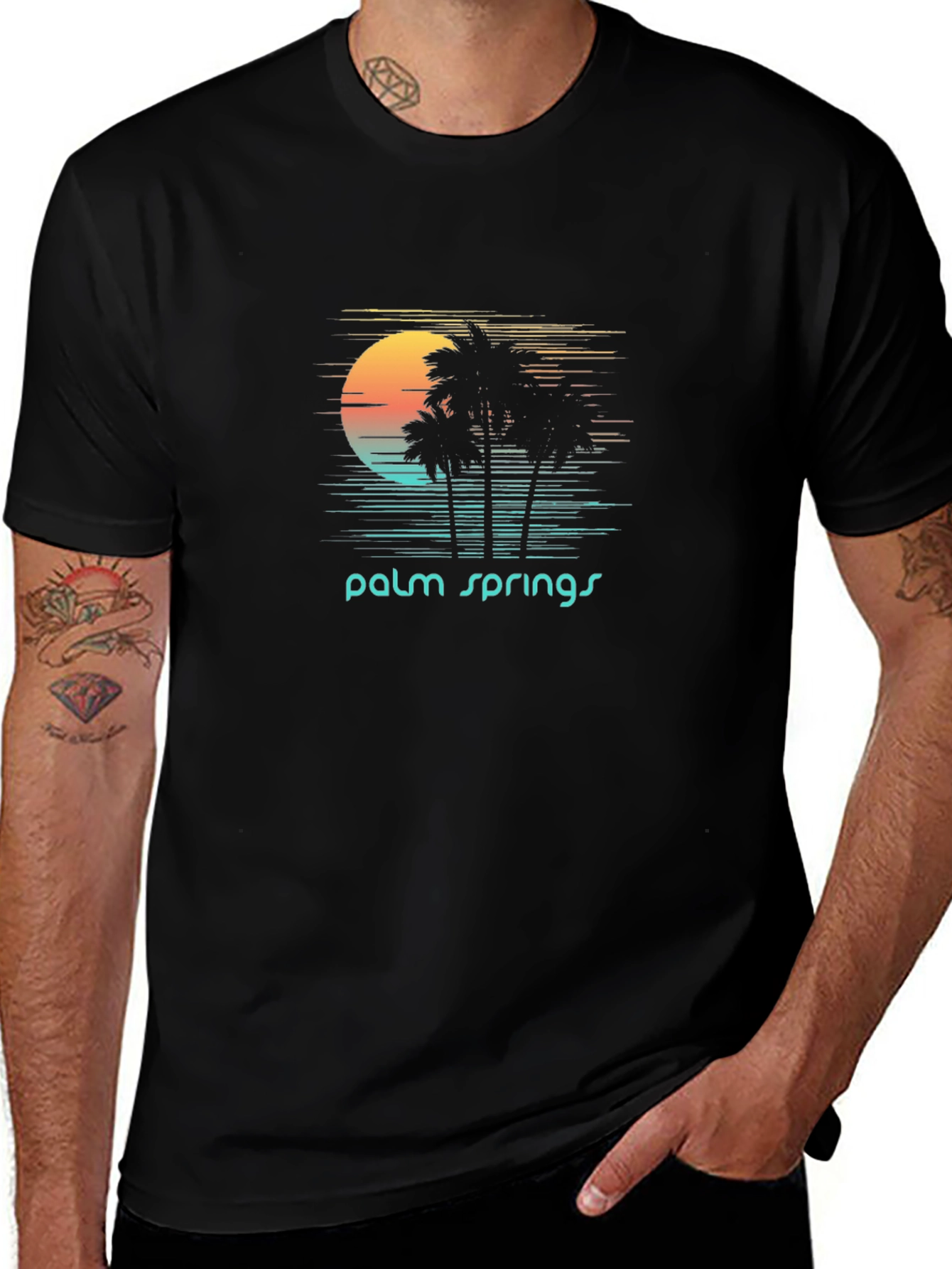 Retro Palm Springs Graphic T-Shirt