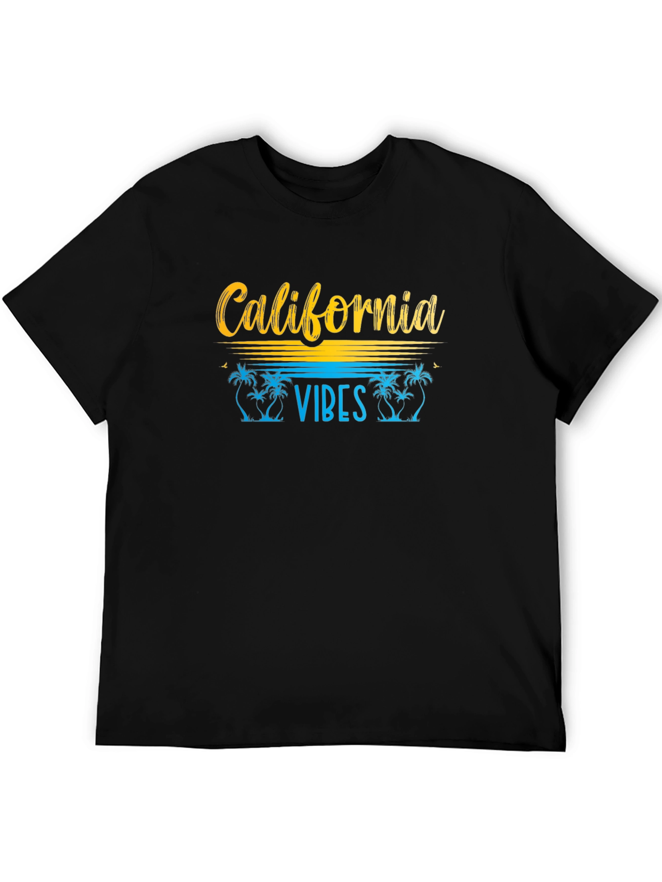 California Vibes Black Graphic T-Shirt
