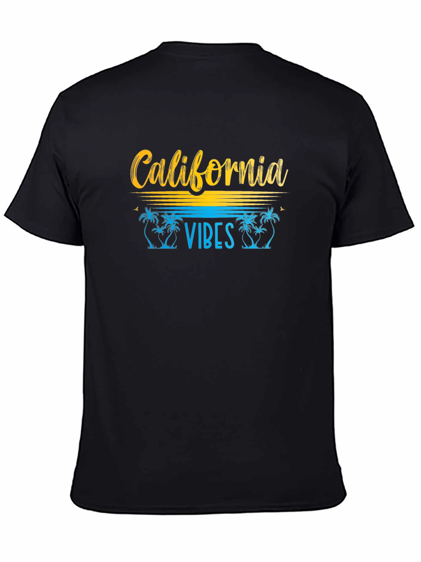 California Vibes Black Graphic T-Shirt