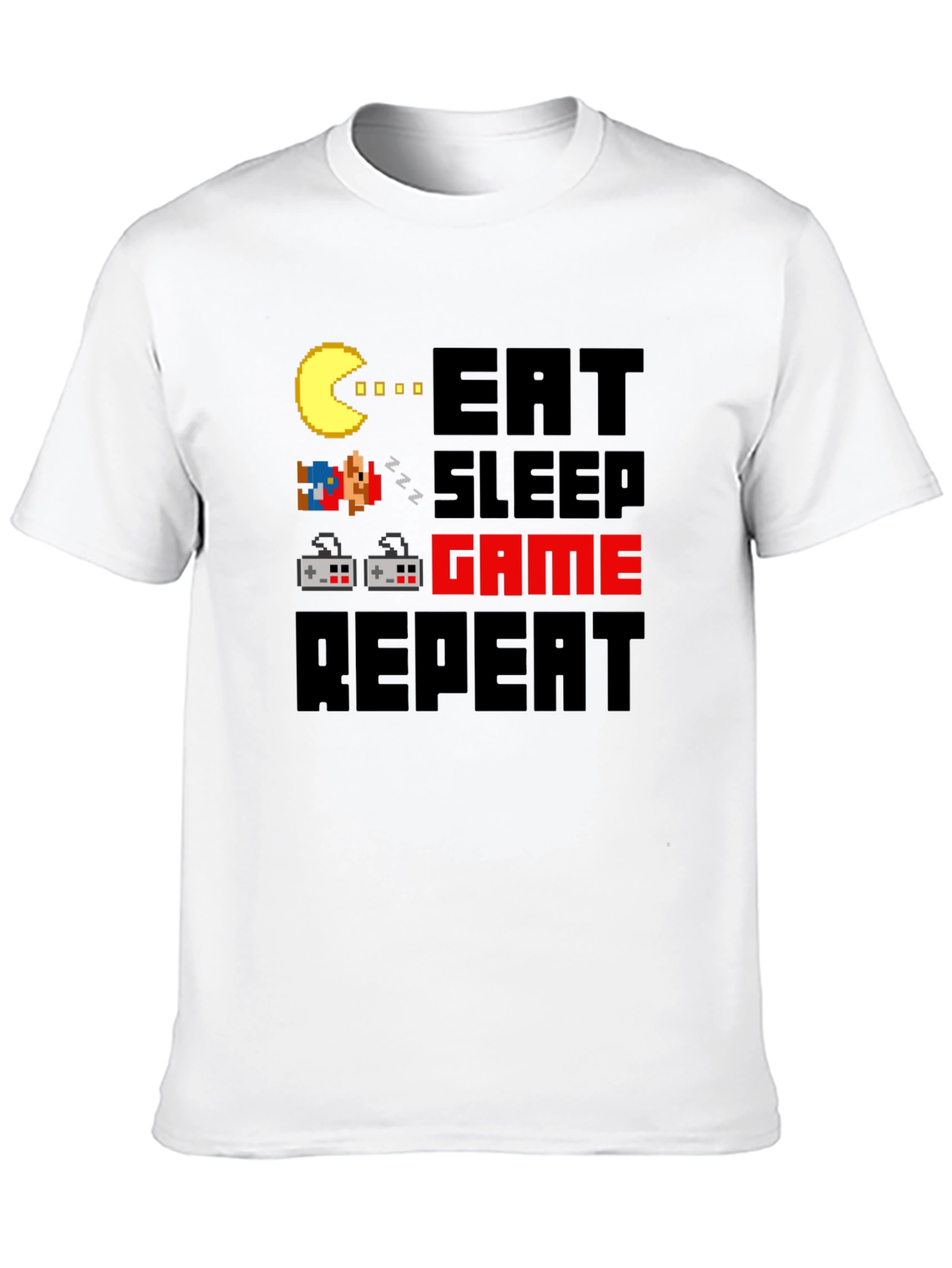 Eat Sleep Game Repeat Graphic Tee
