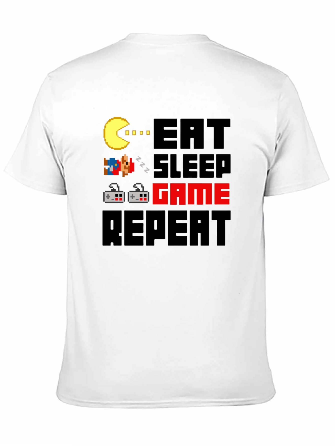 Eat Sleep Game Repeat Graphic Tee