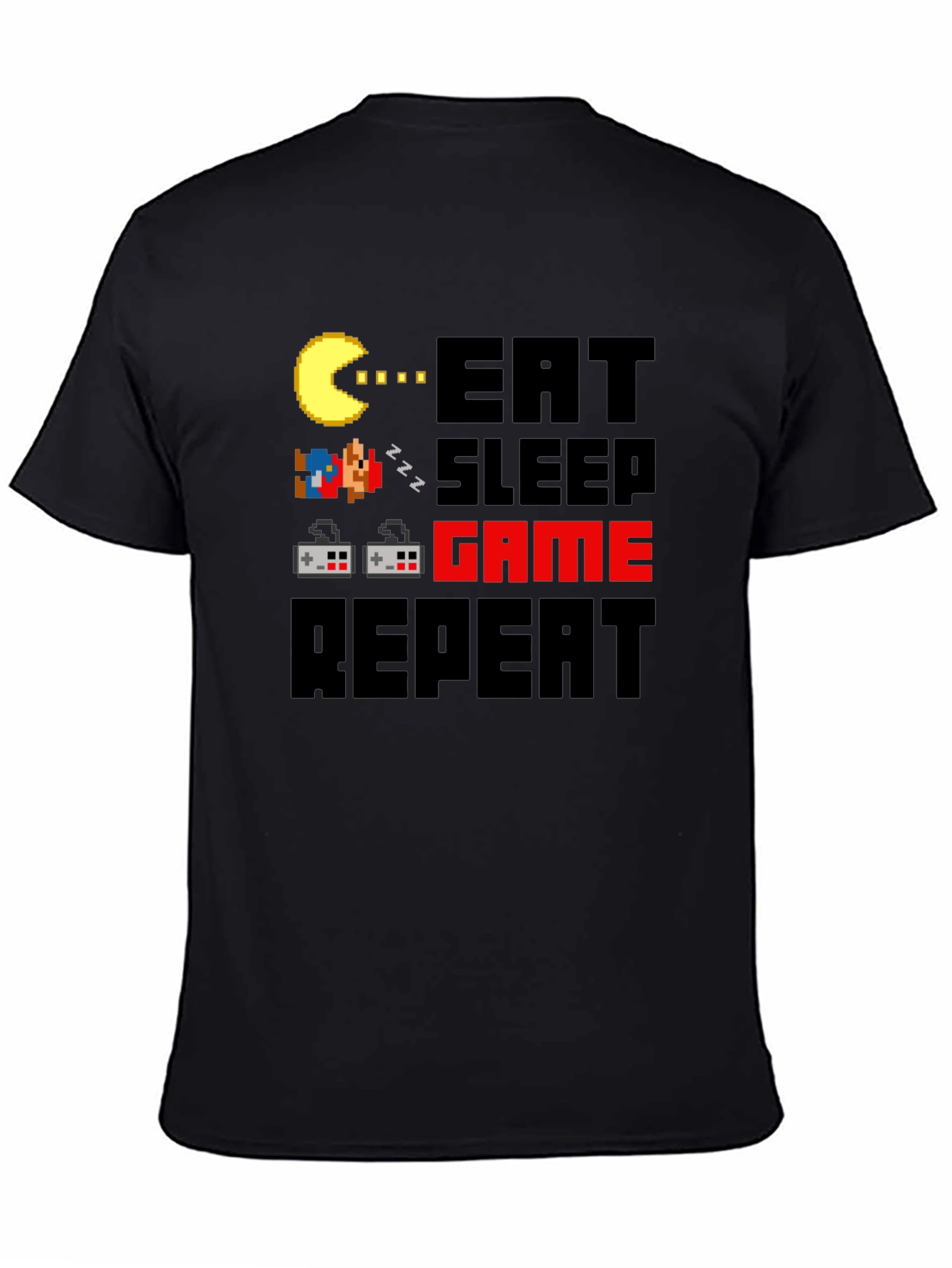 Eat Sleep Game Repeat Graphic Tee
