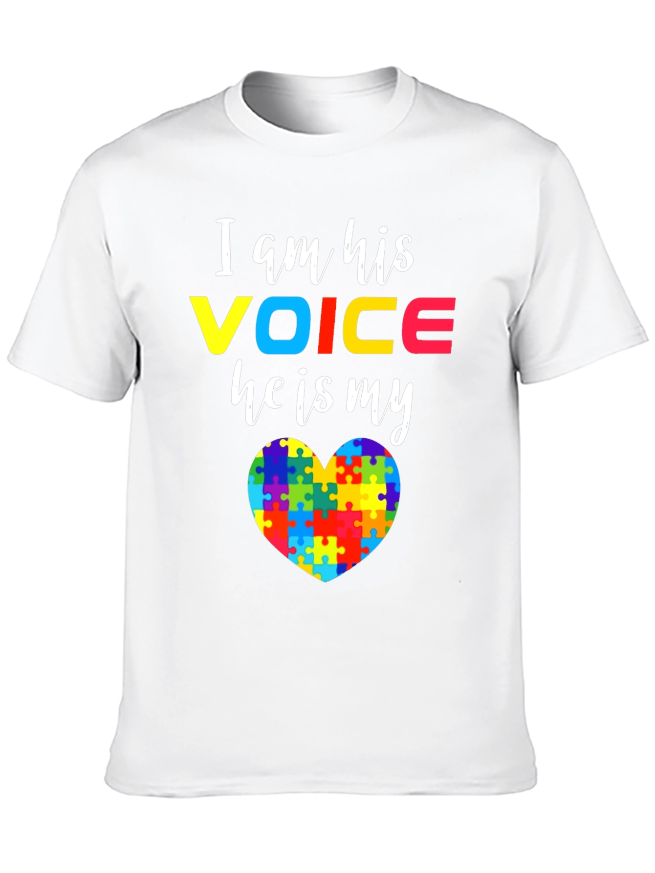 Autism Awareness T-Shirt - I am His Voice
