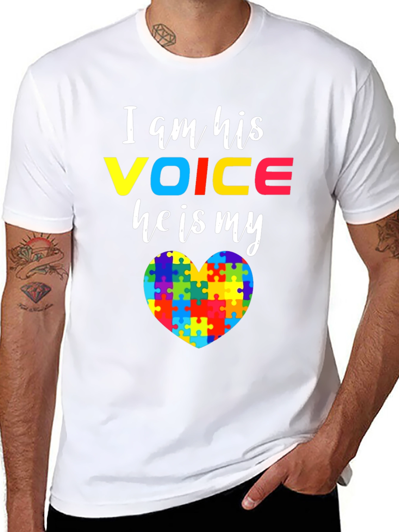 Autism Awareness T-Shirt - I am His Voice