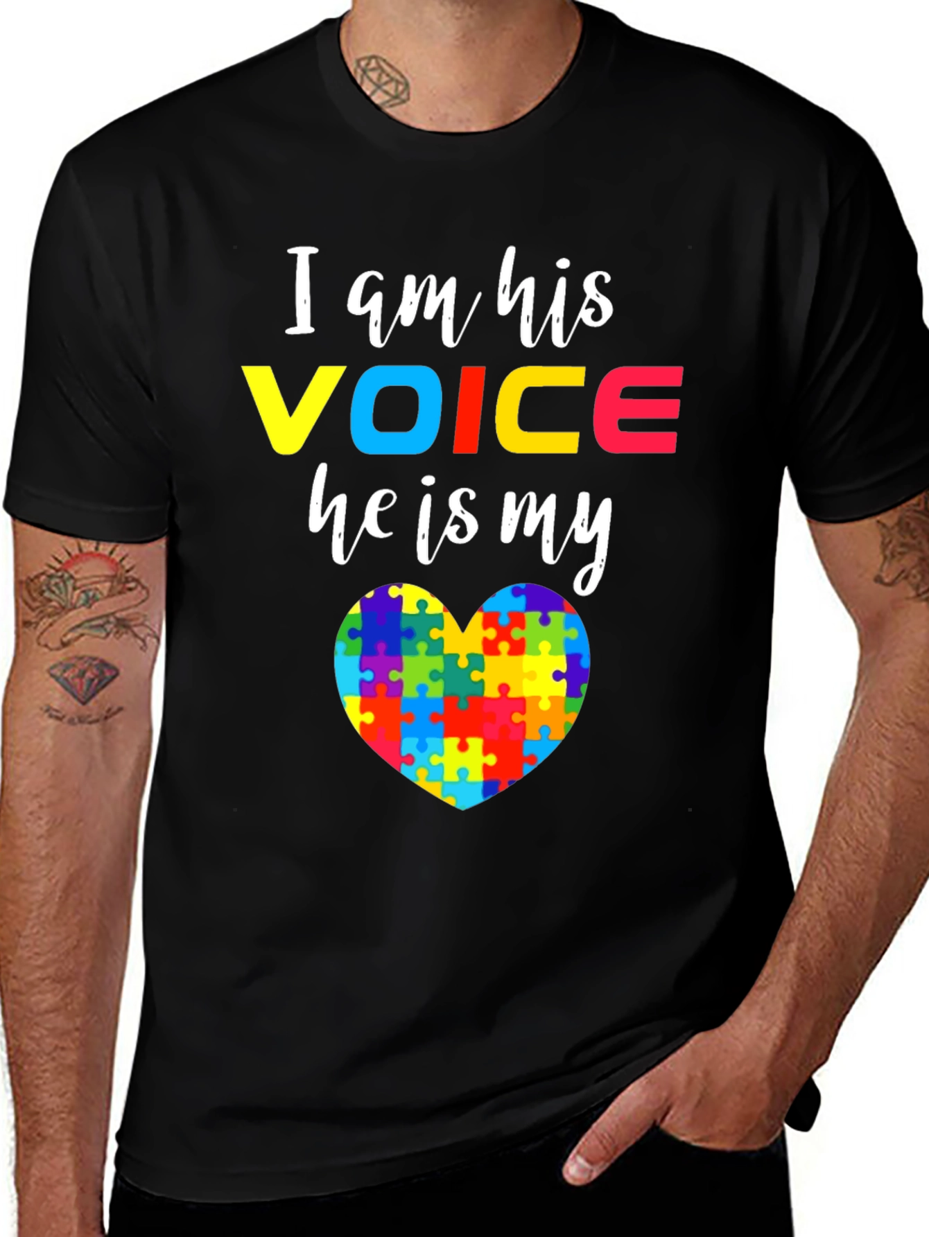 Autism Awareness T-Shirt - I am His Voice