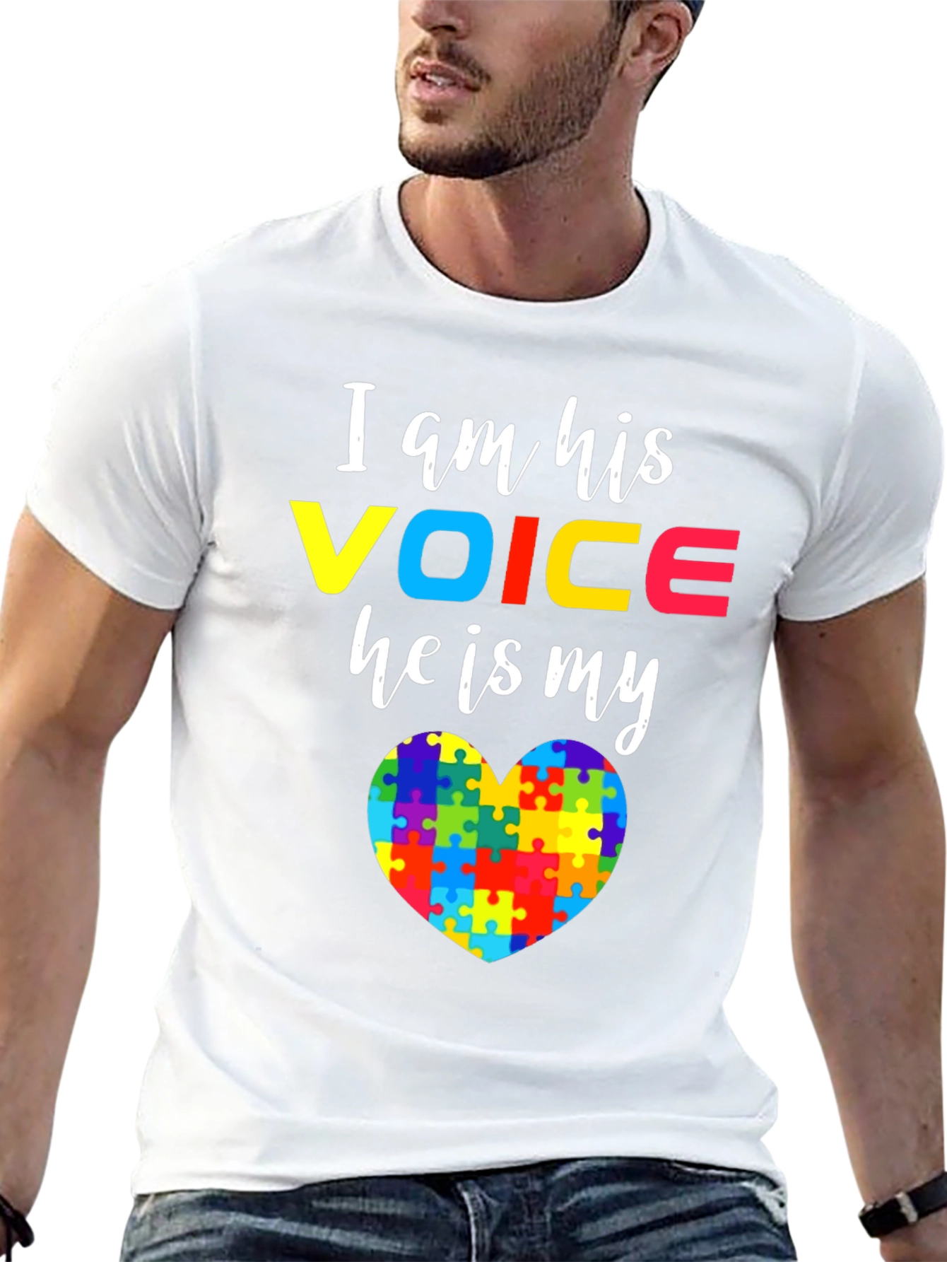 Autism Awareness T-Shirt - I am His Voice