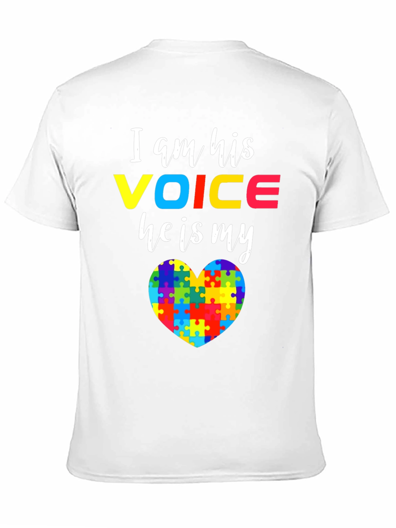 Autism Awareness T-Shirt - I am His Voice