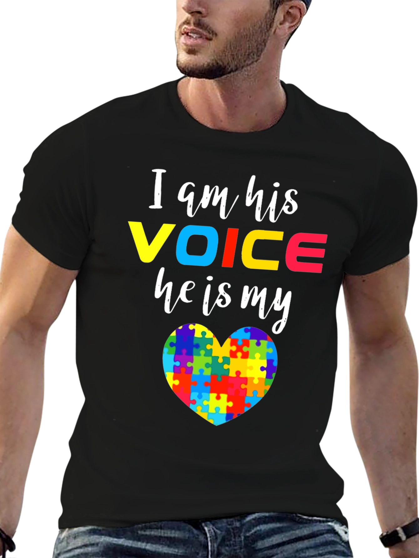 Autism Awareness T-Shirt - I am His Voice