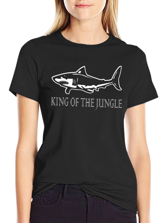 King of the Jungle Shark T-Shirt - Black