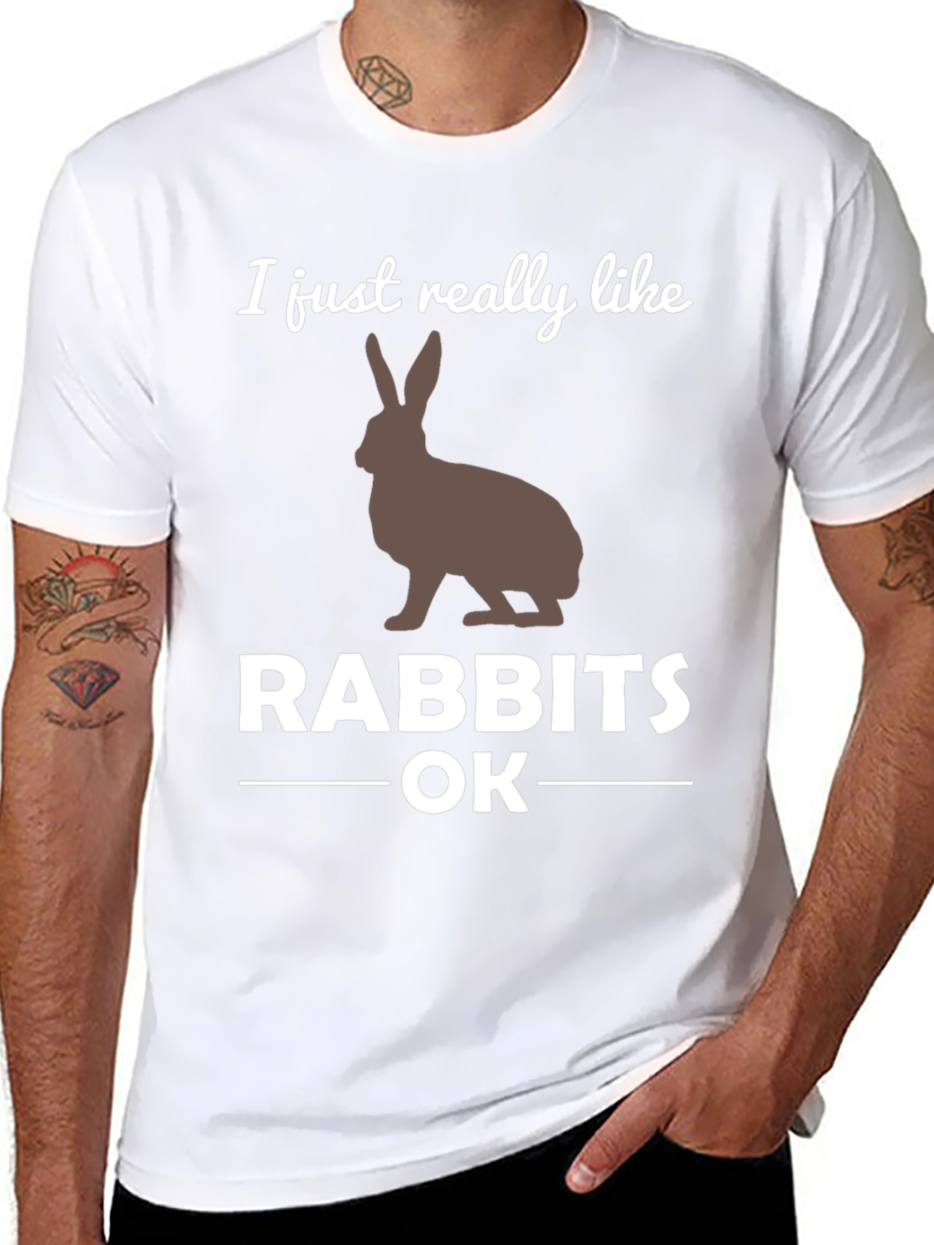 I Like Rabbits OK Graphic T-Shirt
