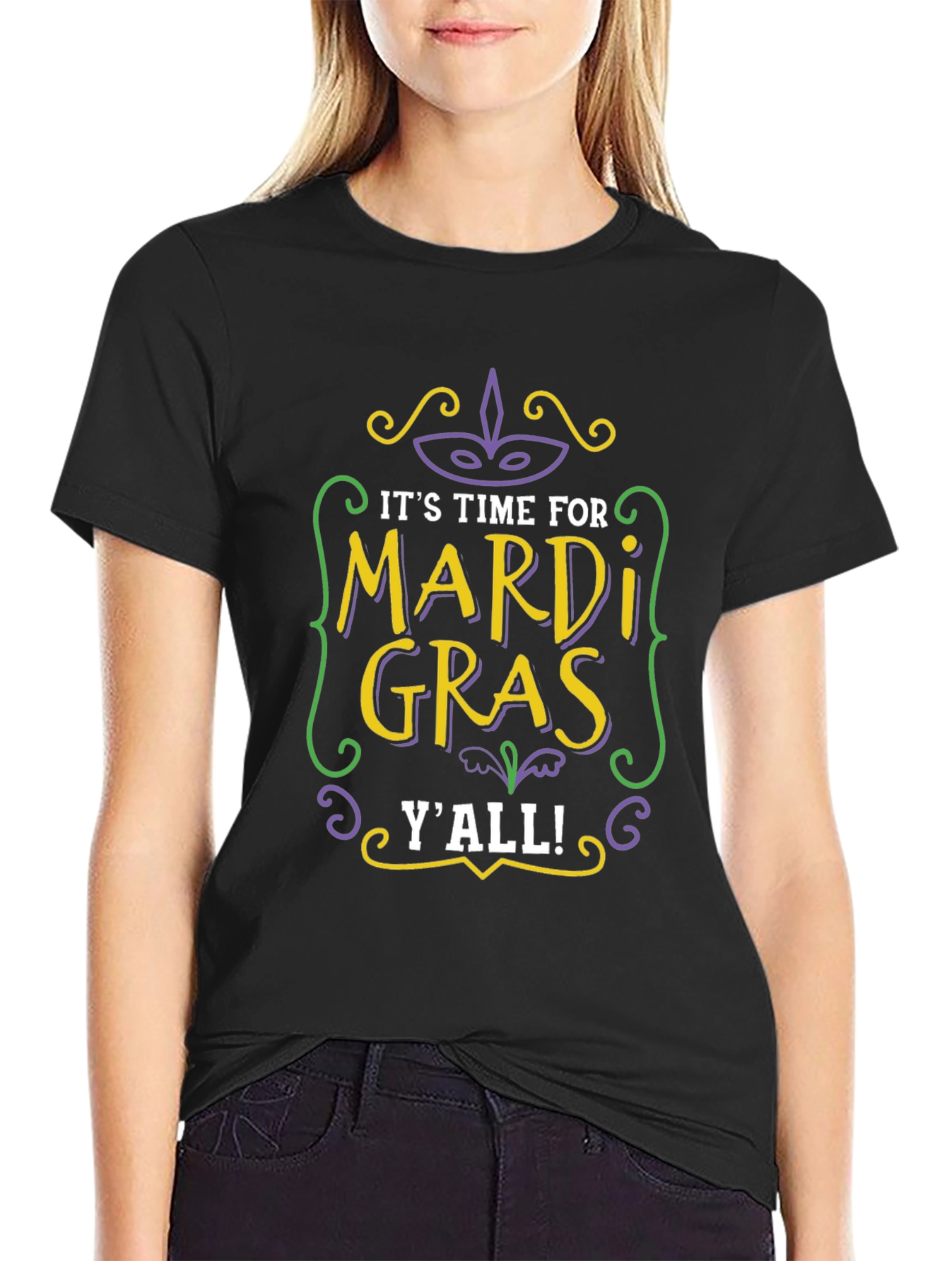 Mardi Gras Yall T-Shirt - Celebrate in Style!