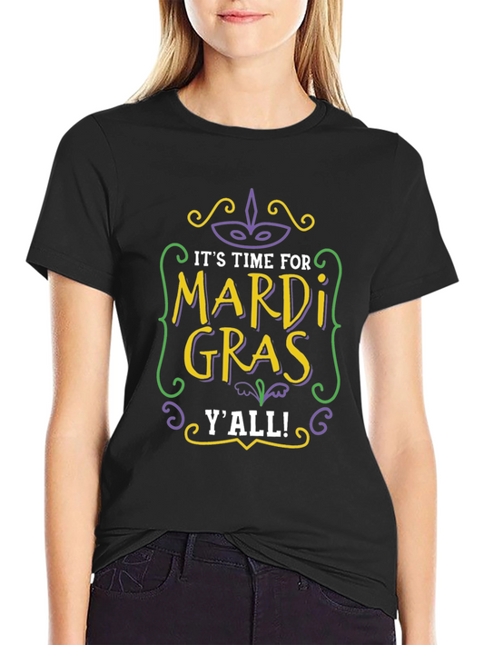 Mardi Gras Yall T-Shirt - Celebrate in Style!