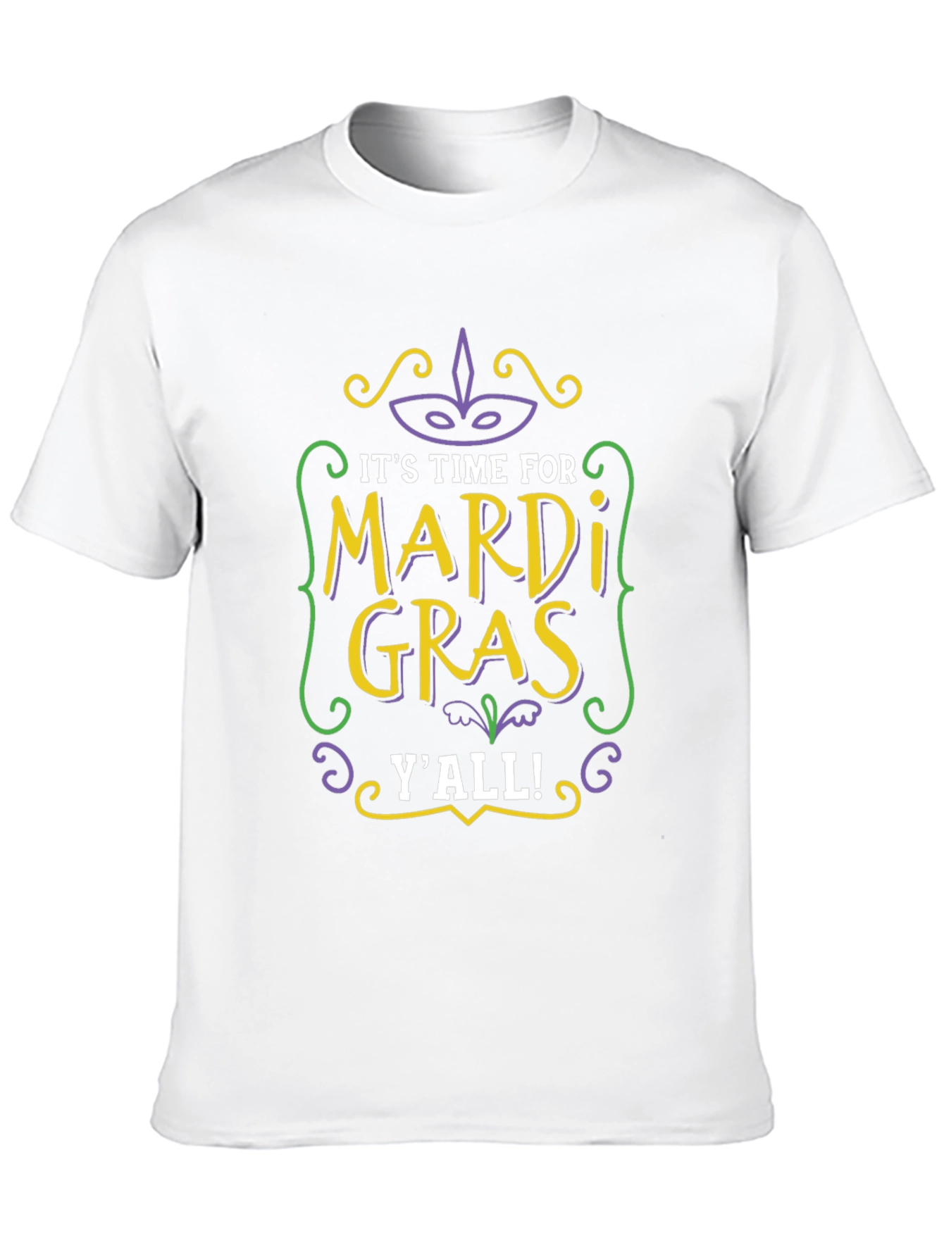 Mardi Gras Yall T-Shirt - Celebrate in Style!