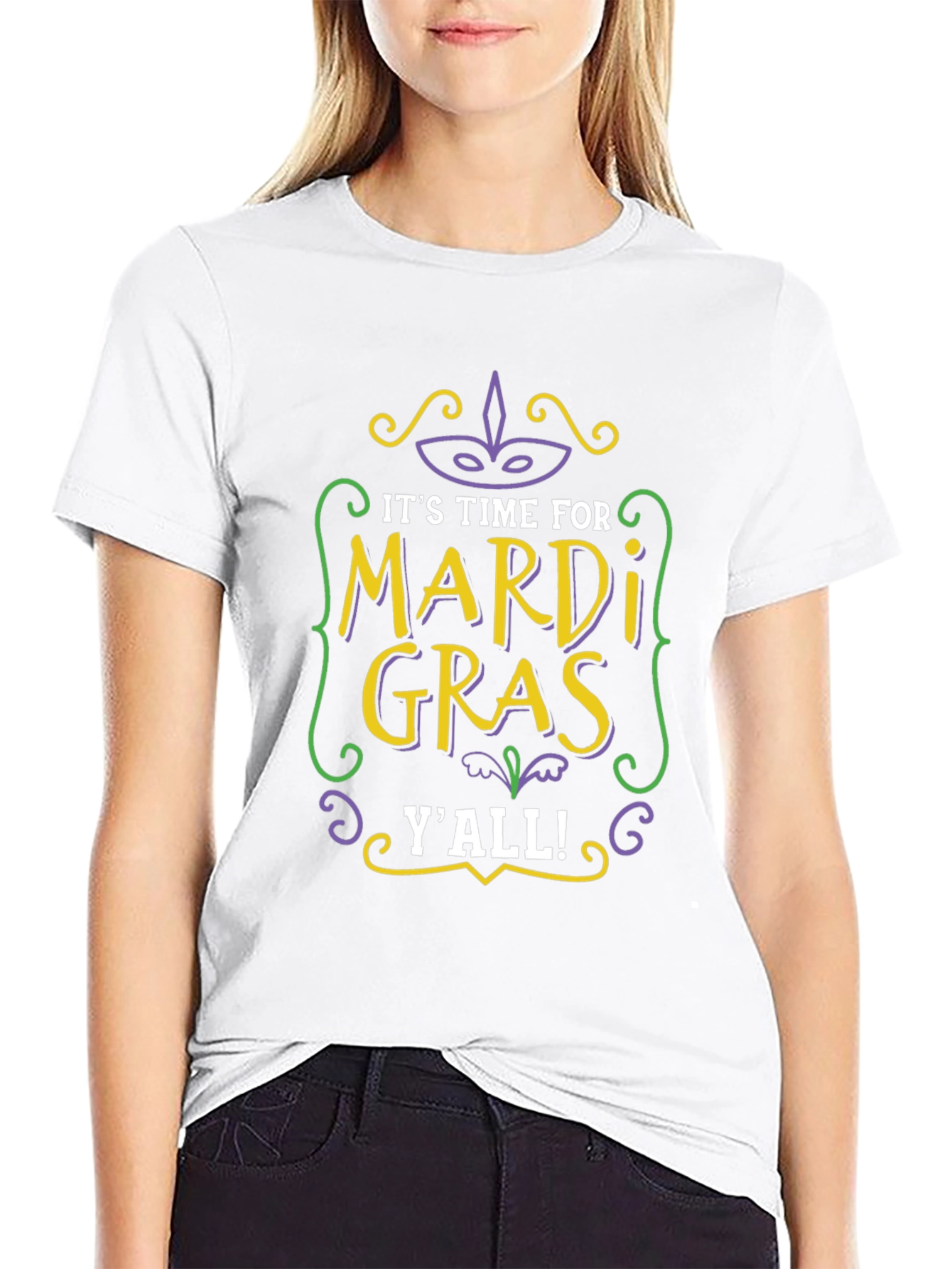 Mardi Gras Yall T-Shirt - Celebrate in Style!