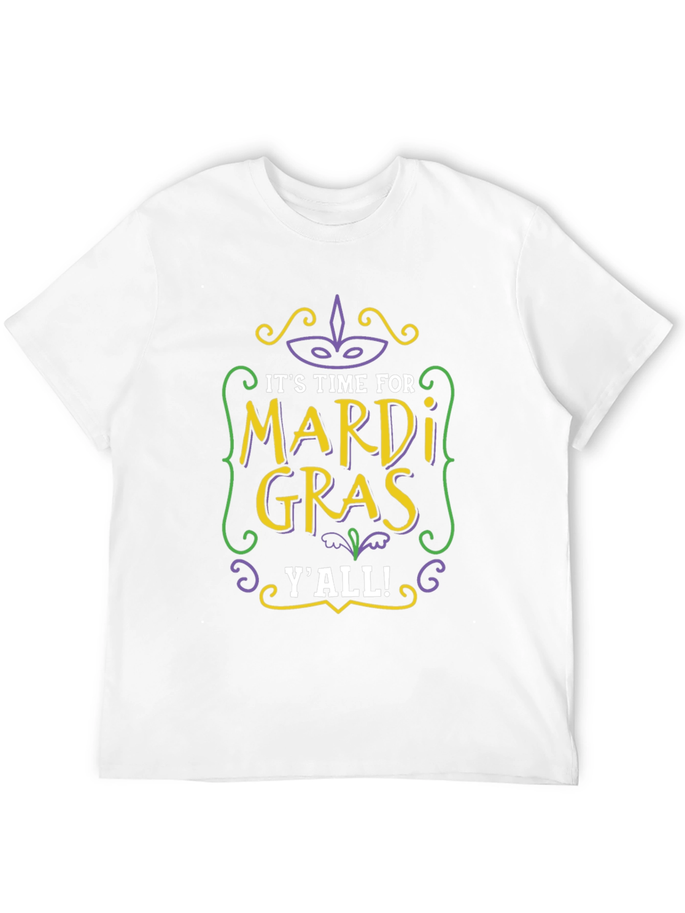Mardi Gras Yall T-Shirt - Celebrate in Style!