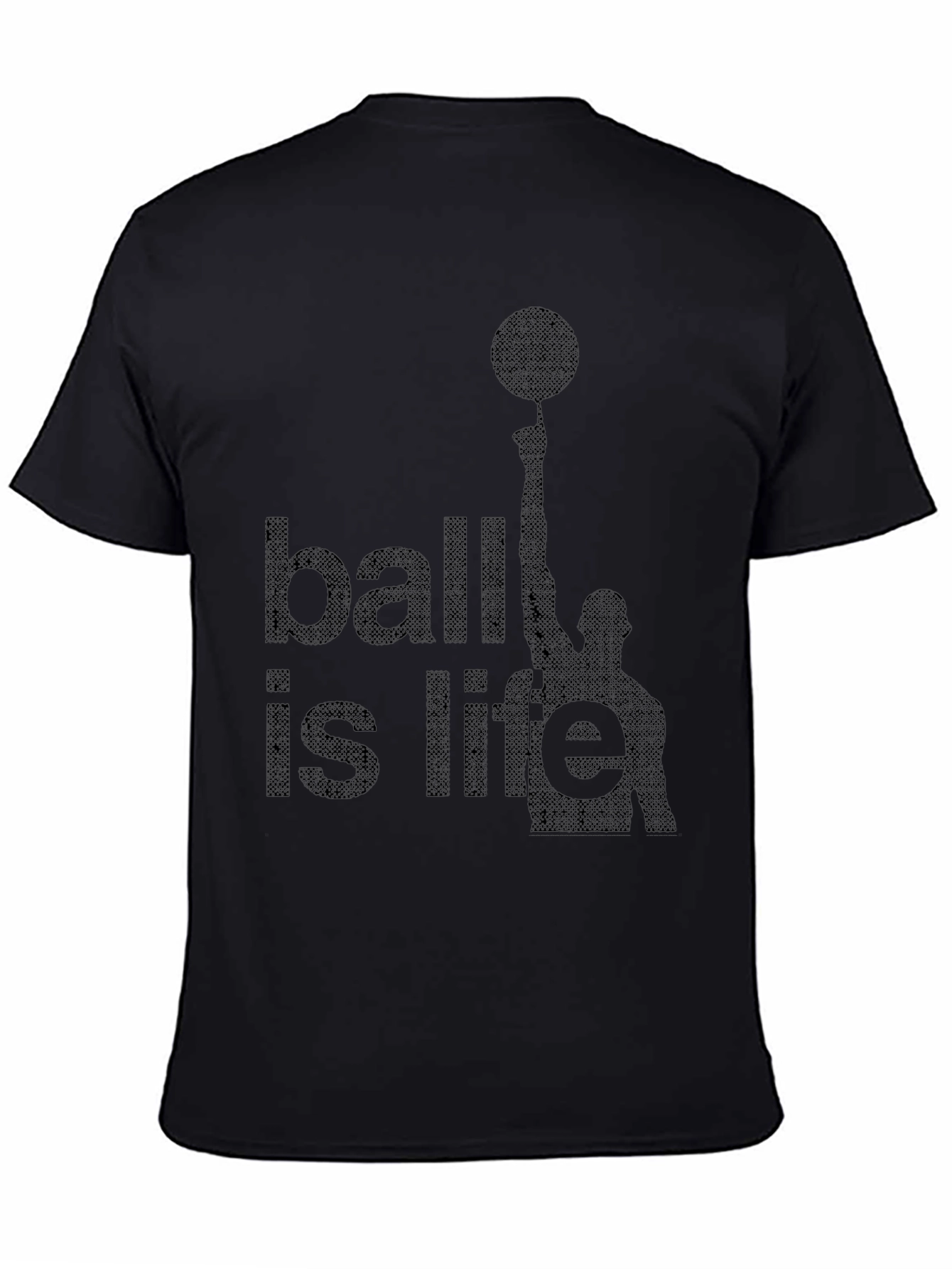 Ball is Life Graphic Tee - Black Basketball T-Shirt