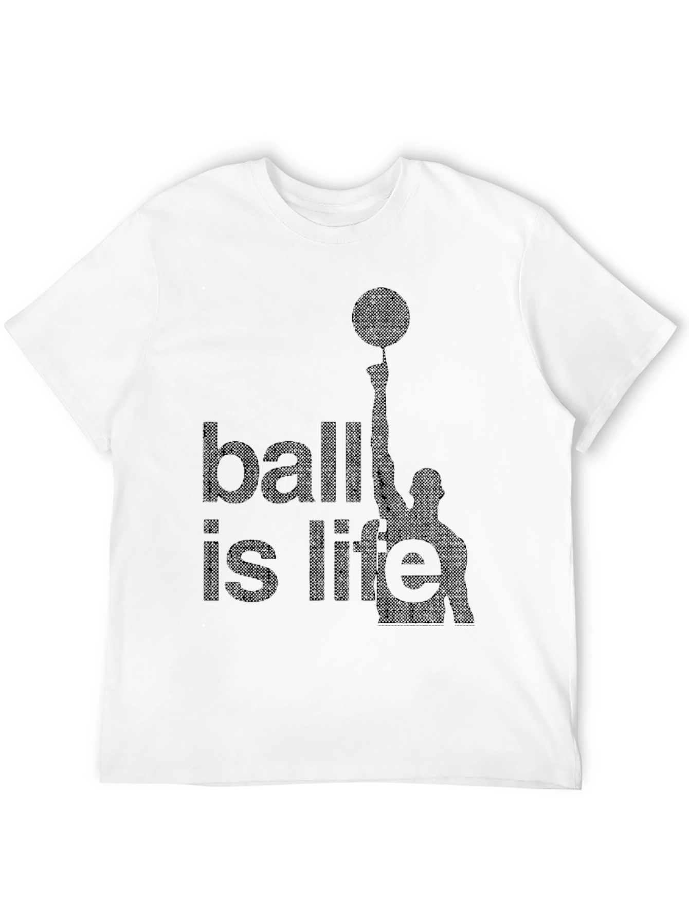 Ball is Life Graphic Tee - Black Basketball T-Shirt