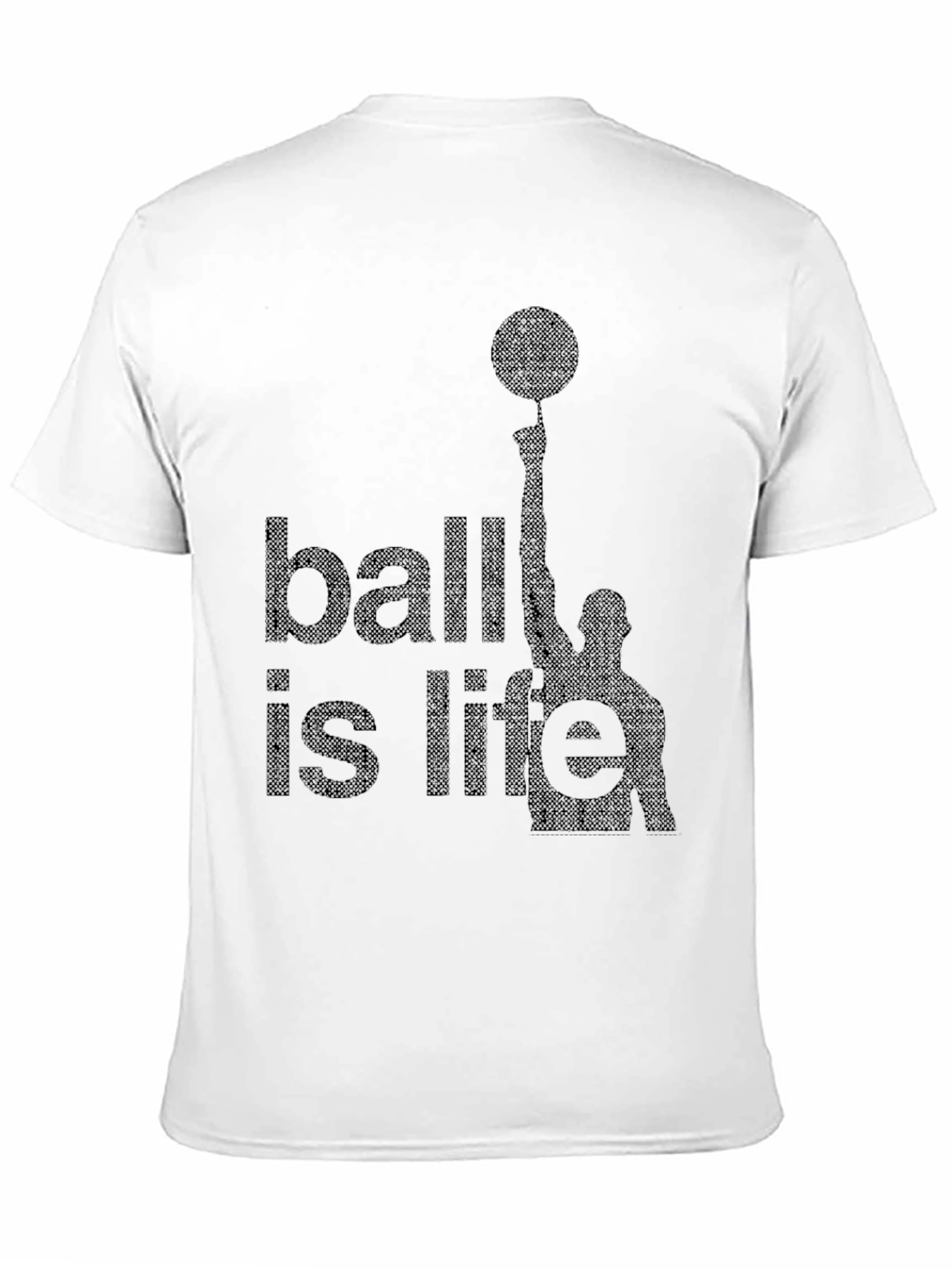 Ball is Life Graphic Tee - Black Basketball T-Shirt