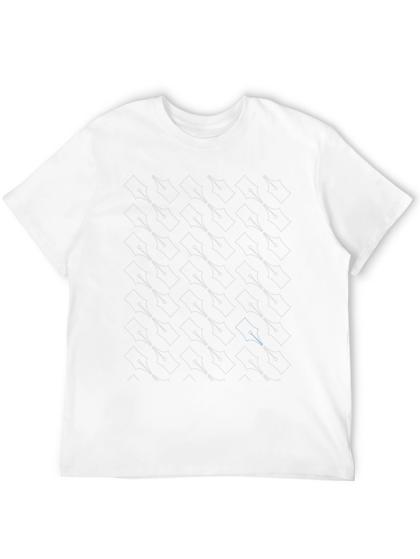 Geometric Pen Design Tee - Stylish & Unique