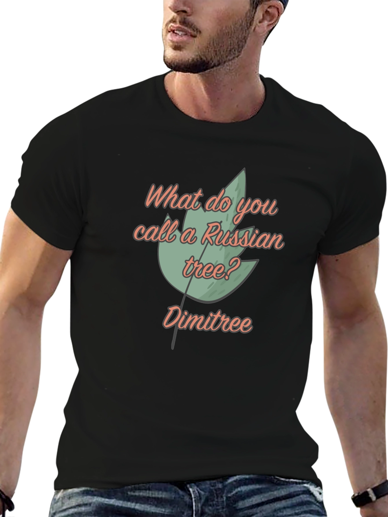 Dimitree T-Shirt: Funny Russian Tree Pun Tee
